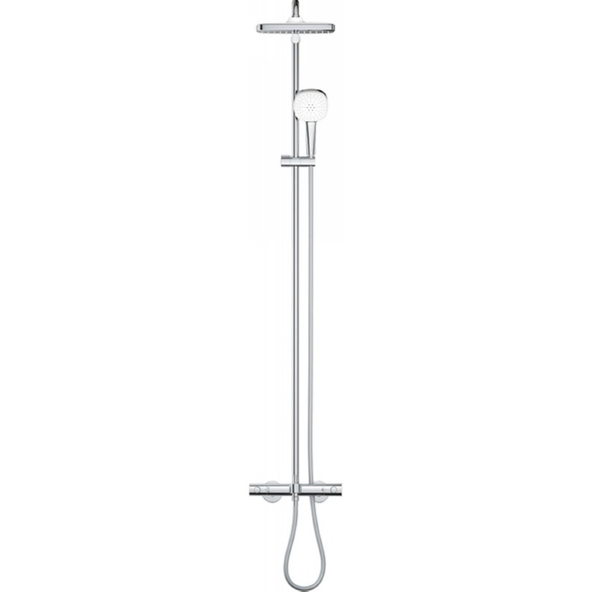 Душевая система с термостатом Tempesta Cube 250, хром Grohe (26691001) Душевая система с термостатом Tempesta Cube 250, хром Grohe (26691001)