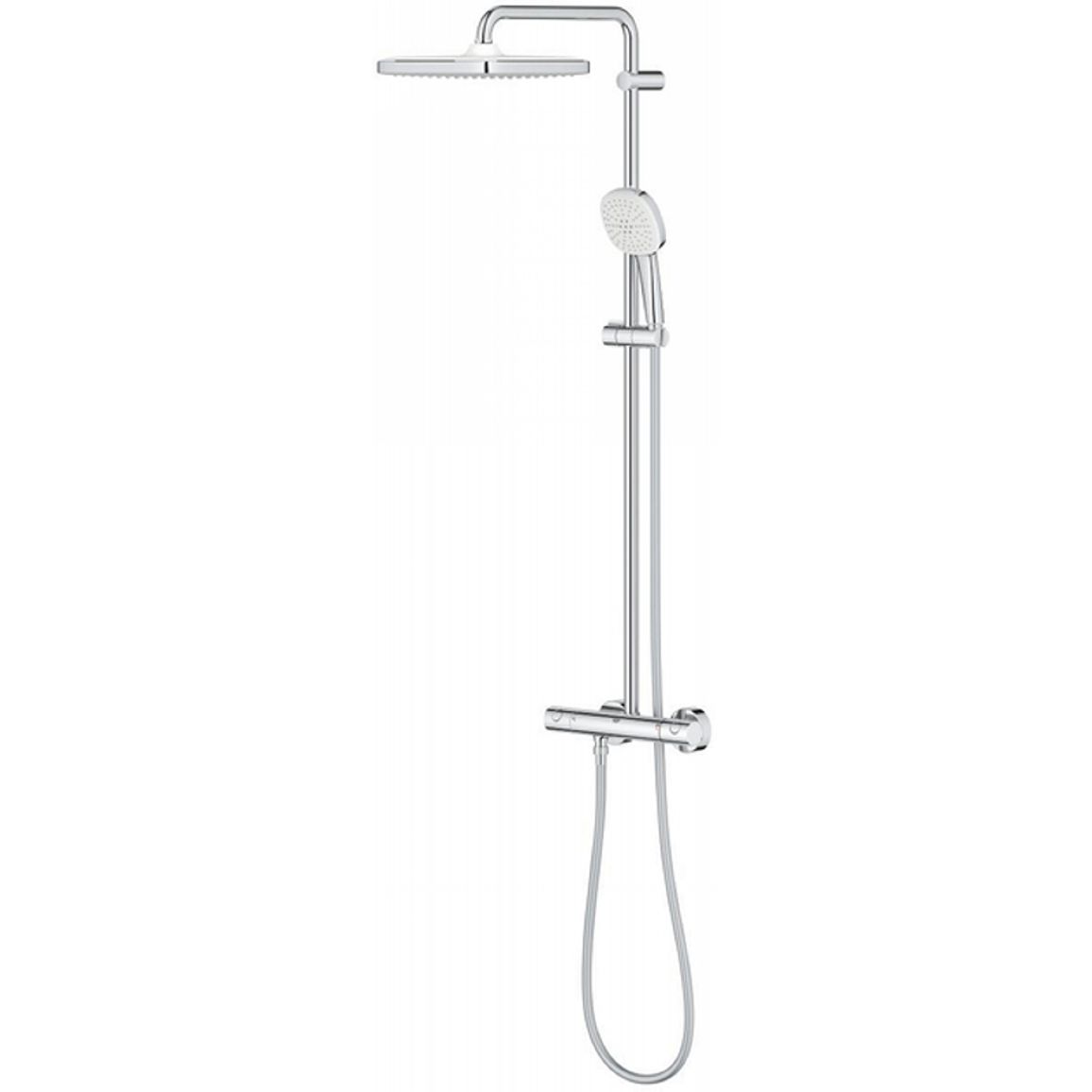 Душевая система Tempesta System 250 Cube с термостатом для настенного монтажа, хром Grohe (26689001) Душевая система Tempesta System 250 Cube с термостатом для настенного монтажа, хром Grohe (26689001)