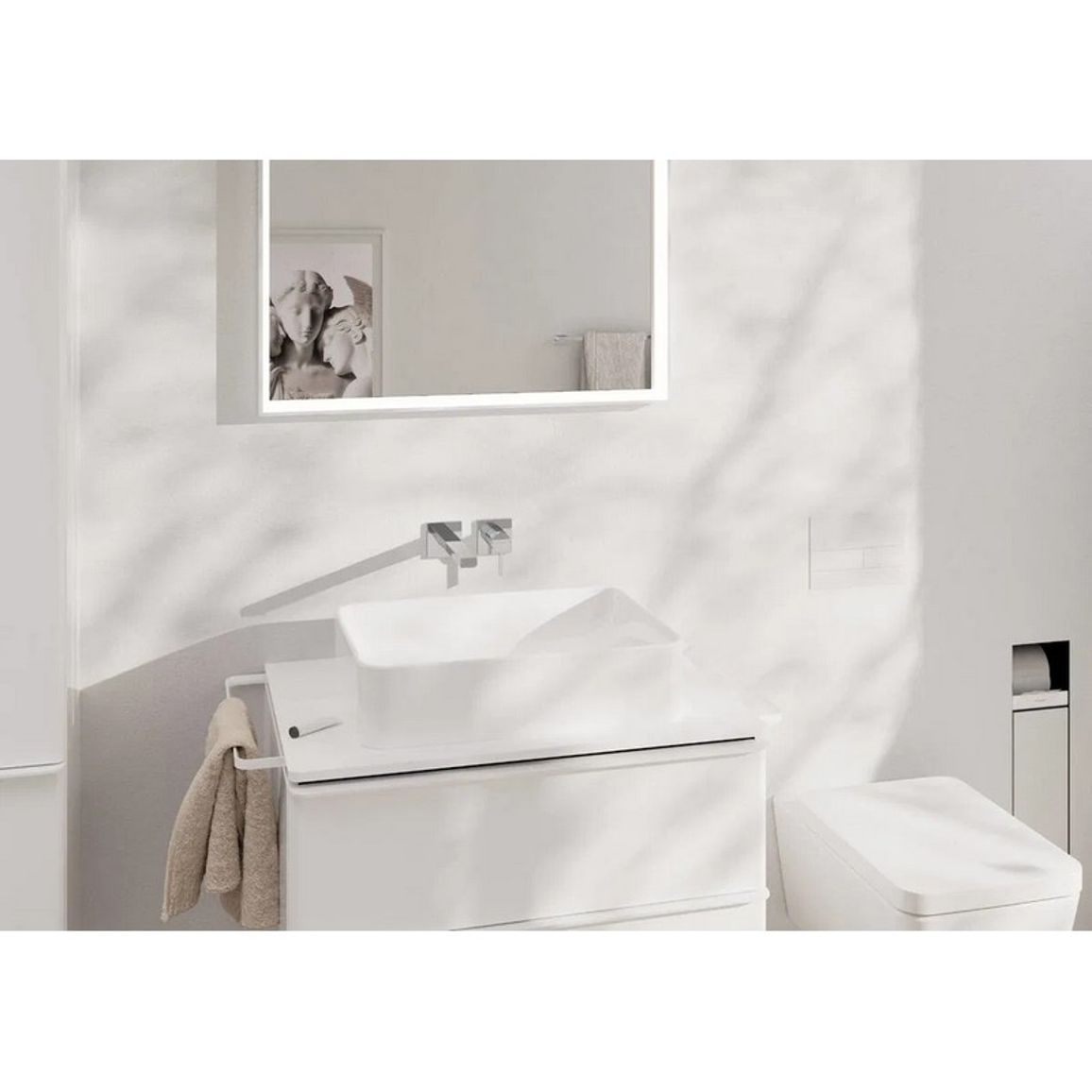 Смеситель Tecturis E 225 для умывальника со стены Chrome Hansgrohe (73051000) Смеситель Tecturis E 225 для умывальника со стены Chrome Hansgrohe (73051000)