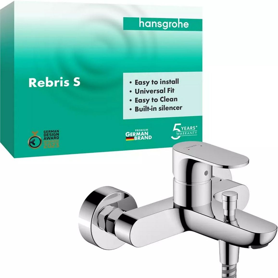 Смеситель для ванны Rebris, Chrome Hansgrohe (72440000) Смеситель для ванны Rebris, Chrome Hansgrohe (72440000)