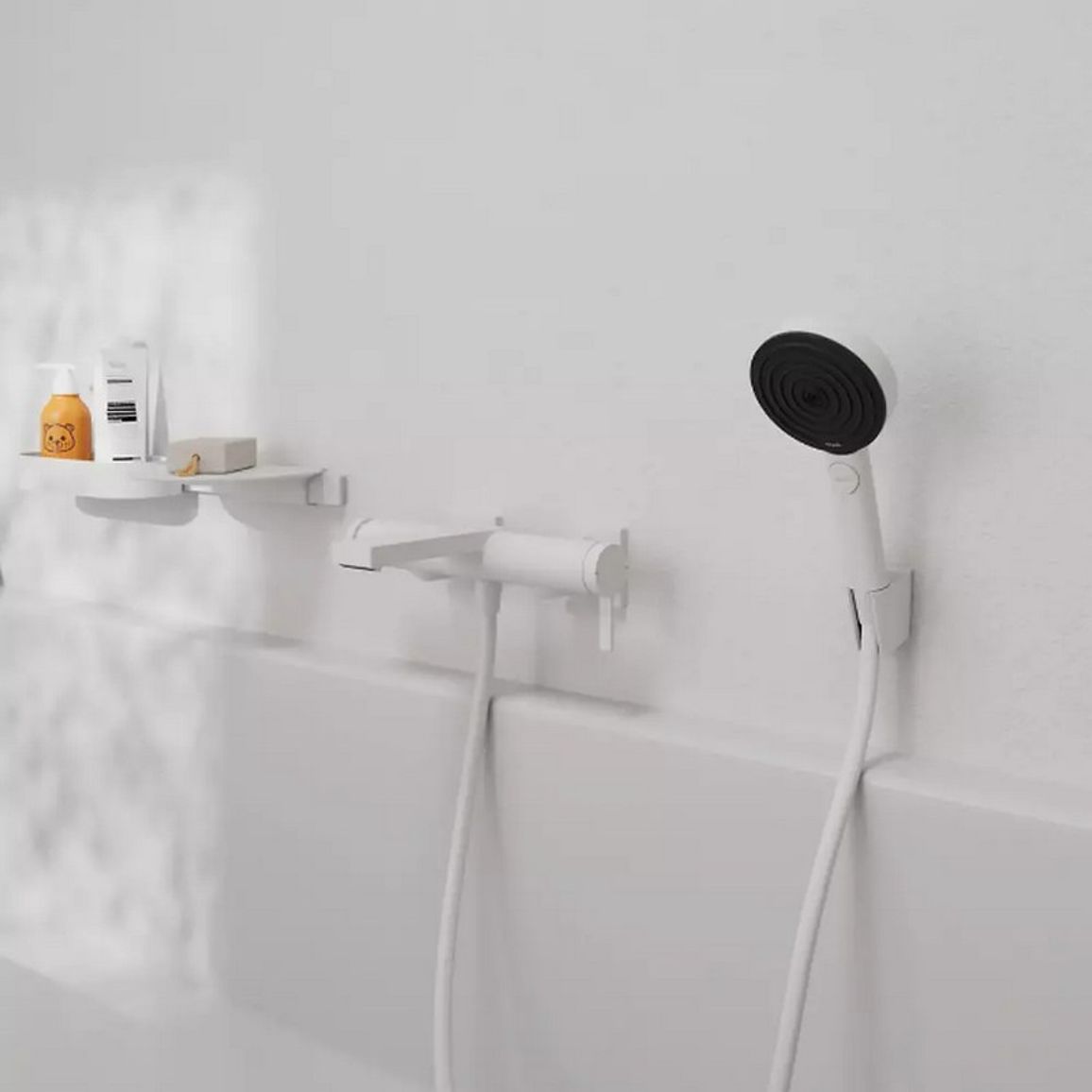 Змішувач для ванни Tecturis E Matt White Hansgrohe (73420700) Змішувач для ванни Tecturis E Matt White Hansgrohe (73420700)