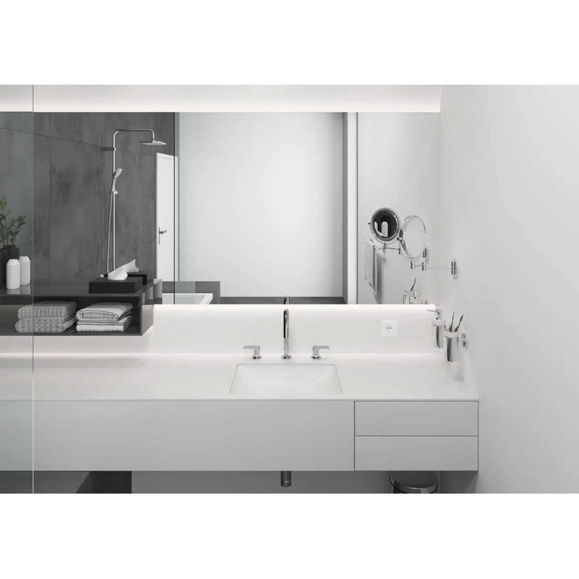 Змішувач для умивальника Vernis Shape на 3 отвори з донним клапаном pop-up Matt Black Hansgrohe (71563670) Змішувач для умивальника Vernis Shape на 3 отвори з донним клапаном pop-up Matt Black Hansgrohe (71563670)