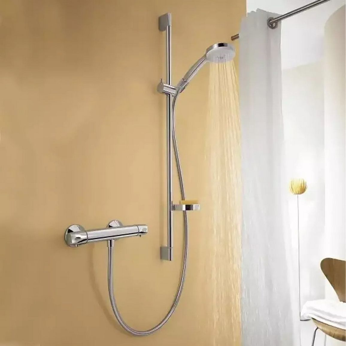 Термостат для душа Ecostat Universal BM 1/2 Chrome Hansgrohe (13122000) Термостат для душа Ecostat Universal BM 1/2 Chrome Hansgrohe (13122000)