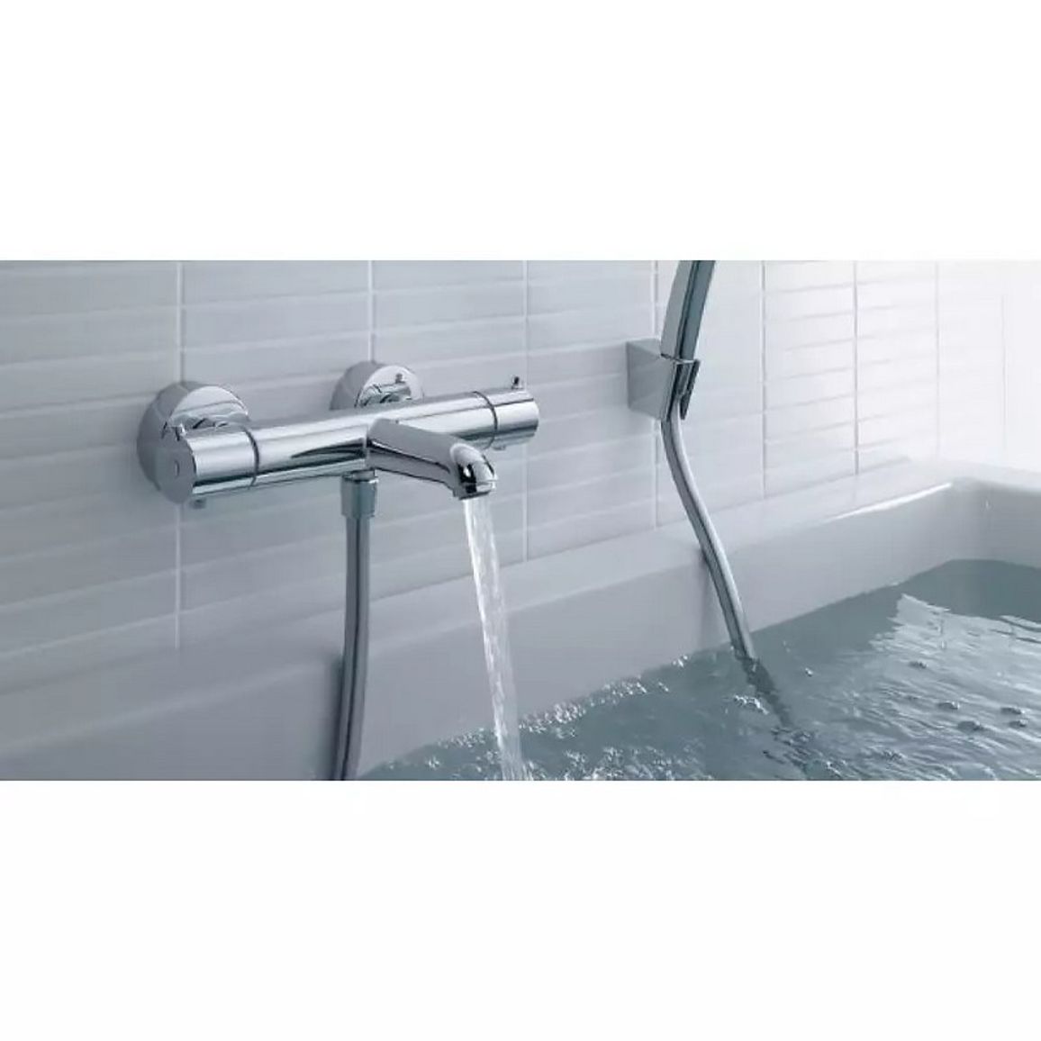 Термостат для ванны Ecostat E Chrome Hansgrohe (13123000) Термостат для ванны Ecostat E Chrome Hansgrohe (13123000)