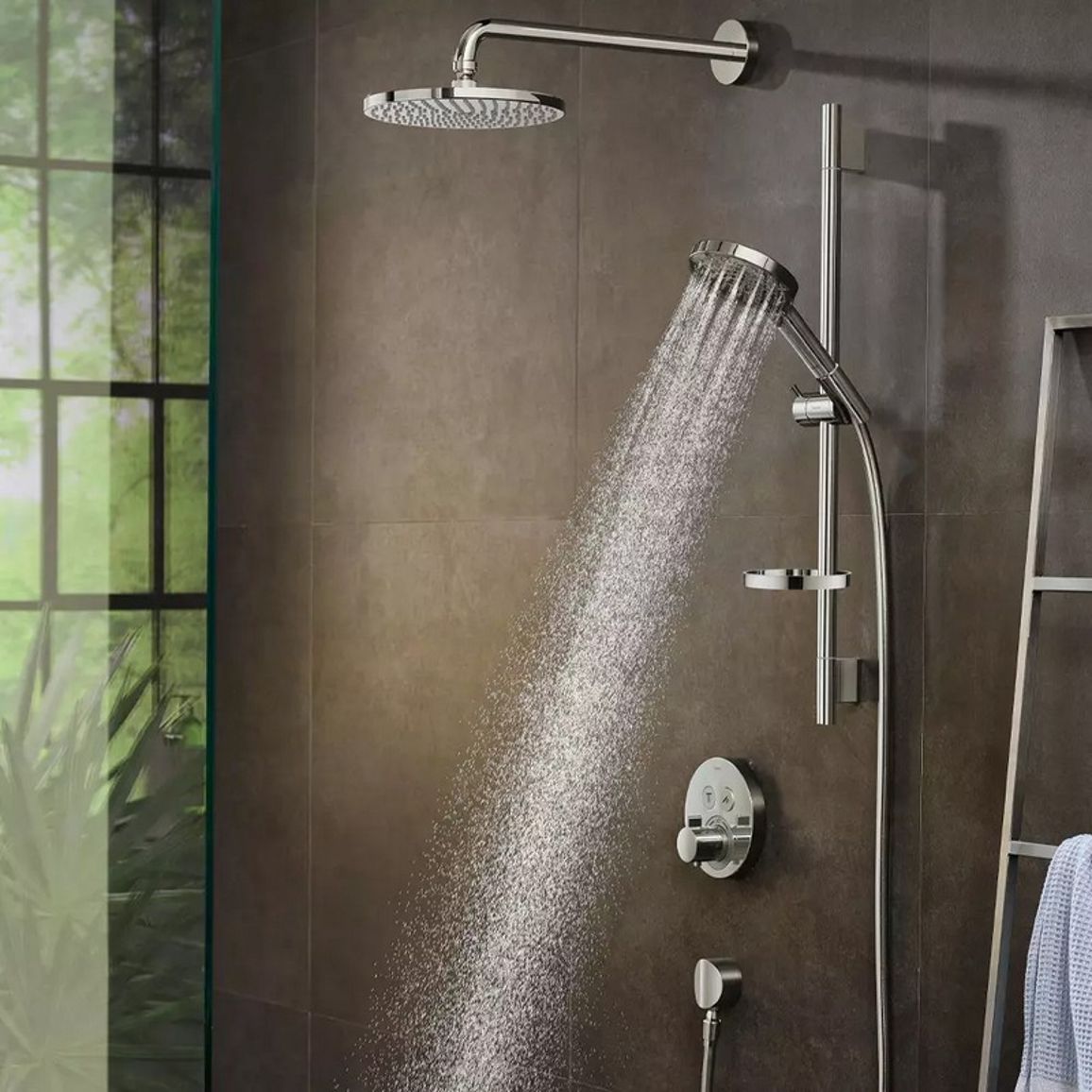 Термостат ShowerSelect Chrome Hansgrohe (15743000) Термостат ShowerSelect Chrome Hansgrohe (15743000)