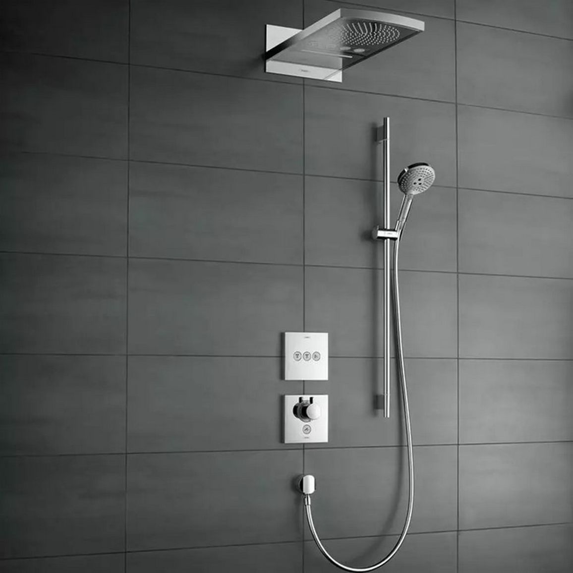 Термостат ShowerSelect Highflow Chrome Hansgrohe (15761000) Термостат ShowerSelect Highflow Chrome Hansgrohe (15761000)