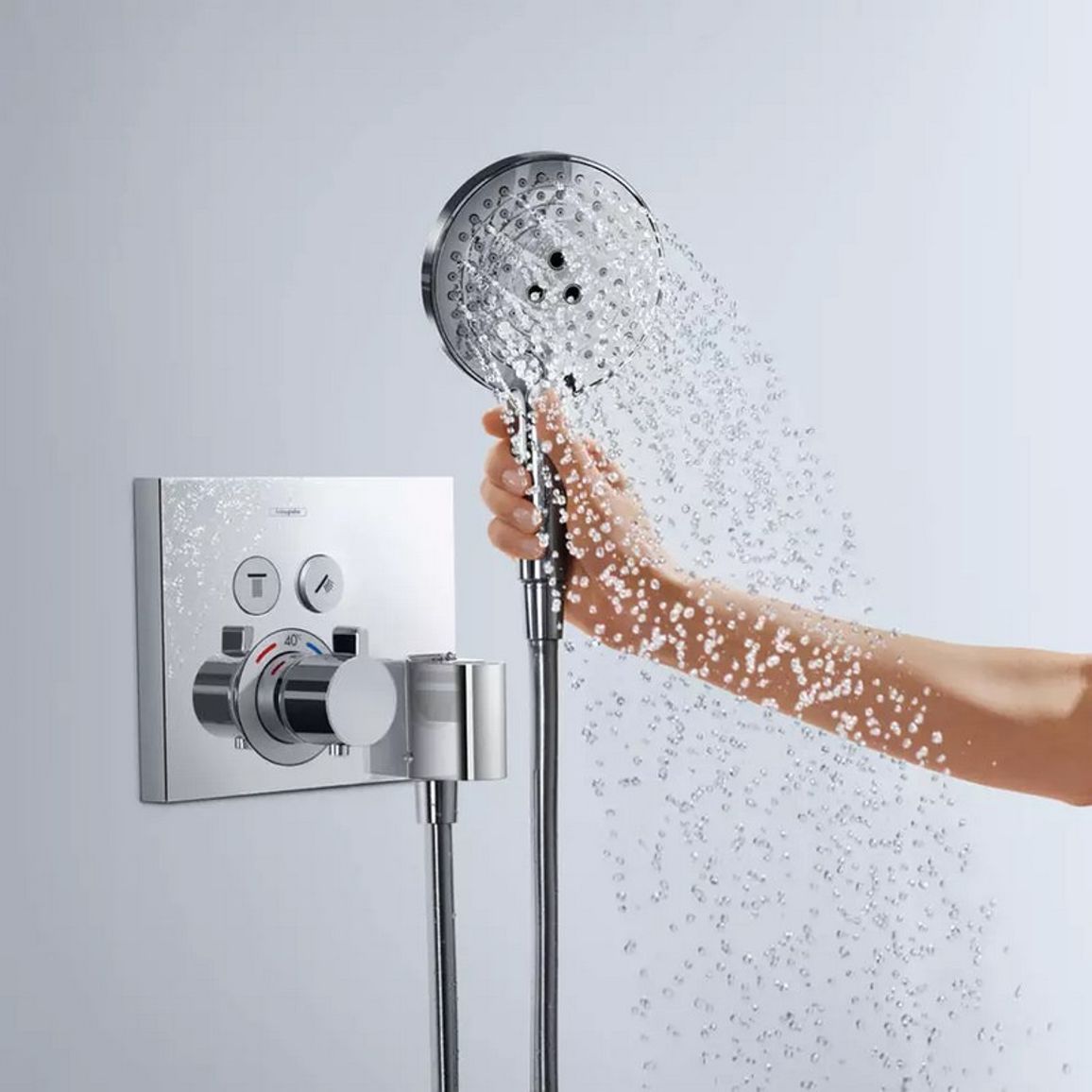 Термостат ShowerSelect Chrome Hansgrohe (15765000) Термостат ShowerSelect Chrome Hansgrohe (15765000)