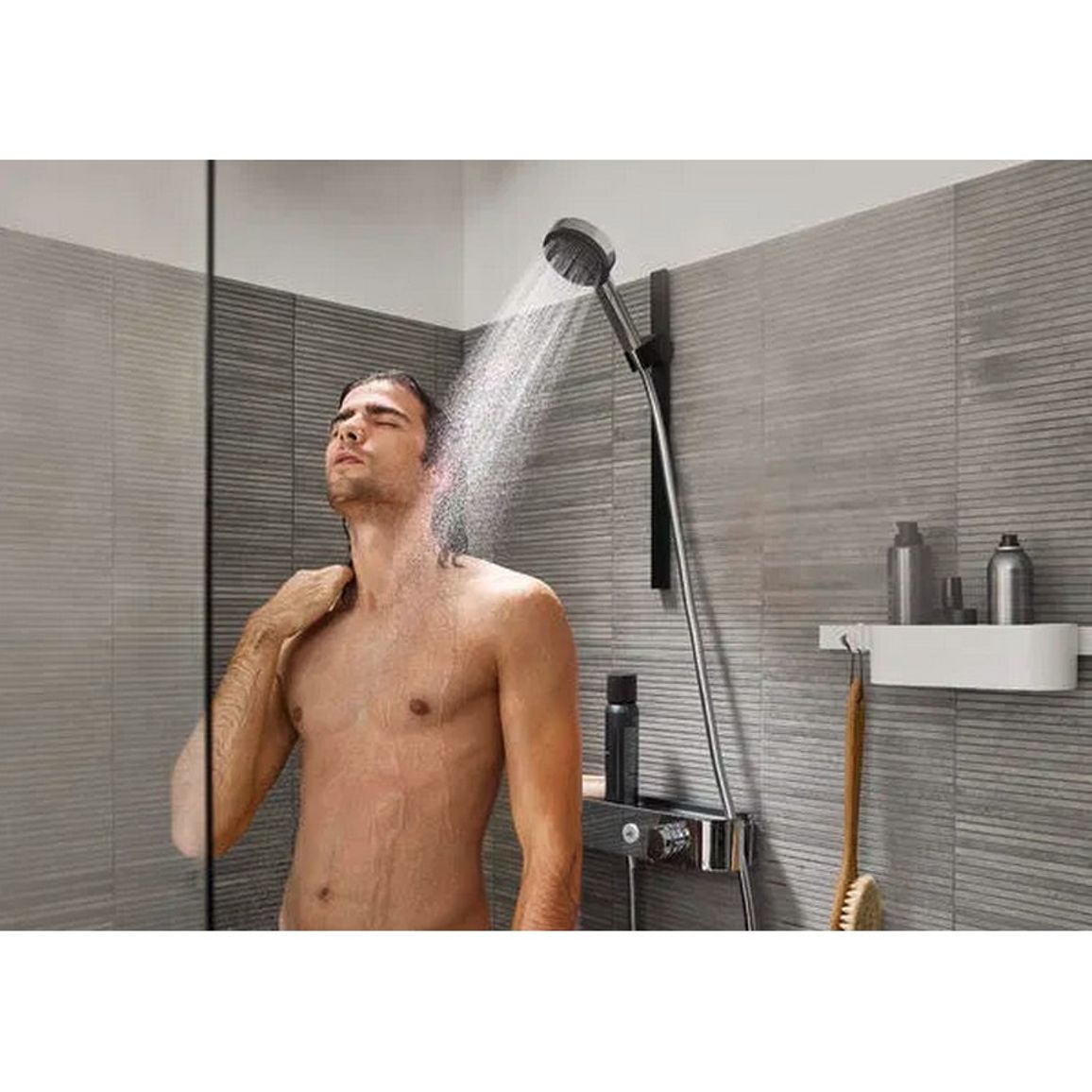 Термостат ShowerTablet Select 400 мм для душу, Brushed Bronze Hansgrohe (24360140) Термостат ShowerTablet Select 400 мм для душу, Brushed Bronze Hansgrohe (24360140)