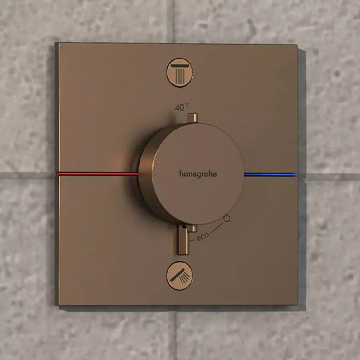 Термостат ShowerSelect Comfort E на 2 функции Bronze Hansgrohe (15572140) Термостат ShowerSelect Comfort E на 2 функции Bronze Hansgrohe (15572140)