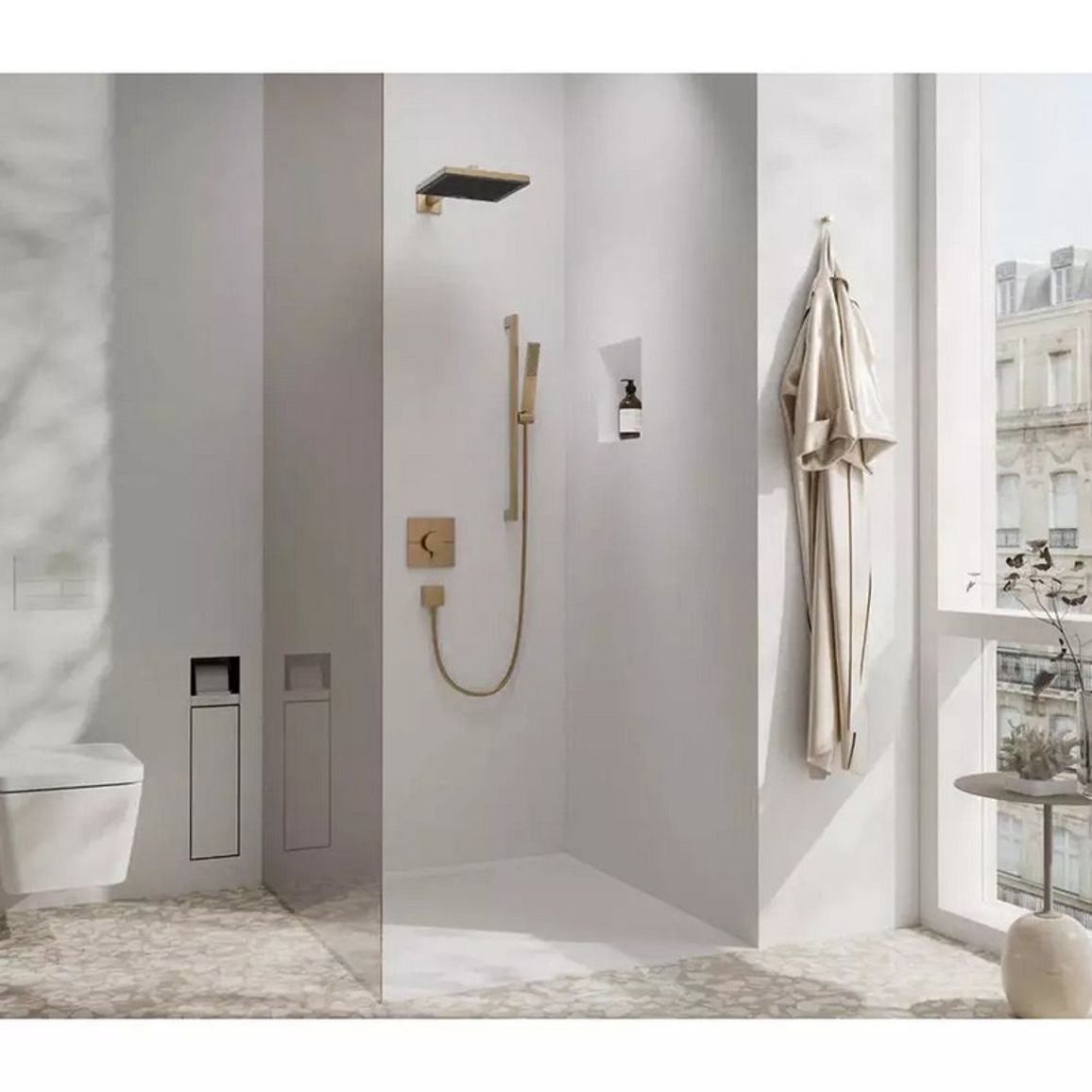 Термостат ShowerSelect Comfort E на 2 функции Bronze Hansgrohe (15572140) Термостат ShowerSelect Comfort E на 2 функции Bronze Hansgrohe (15572140)