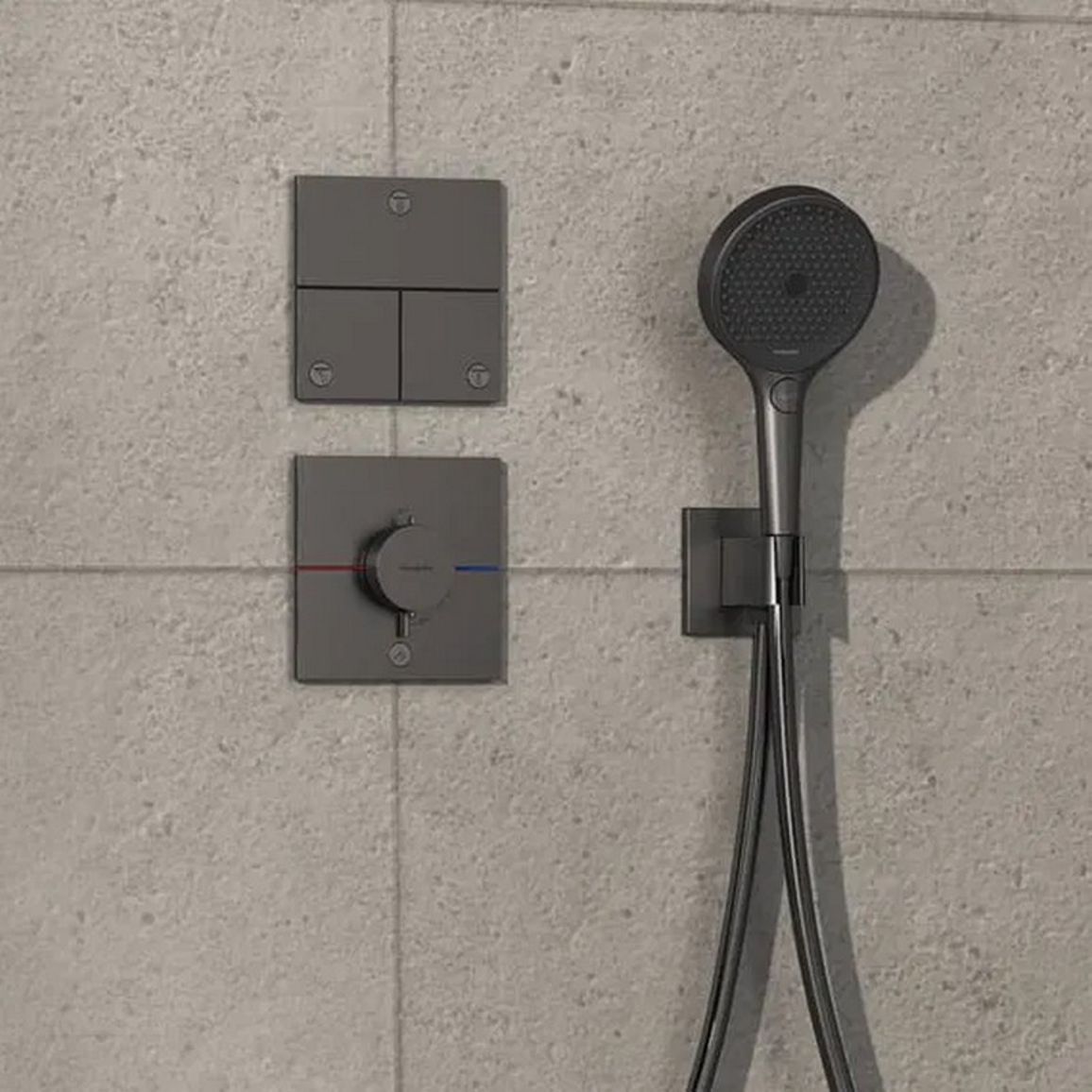 Термостат скрытого монтажа ShowerSelect Comfort E HighFlow Black Chrome Hansgrohe (15575340) Термостат скрытого монтажа ShowerSelect Comfort E HighFlow Black Chrome Hansgrohe (15575340)