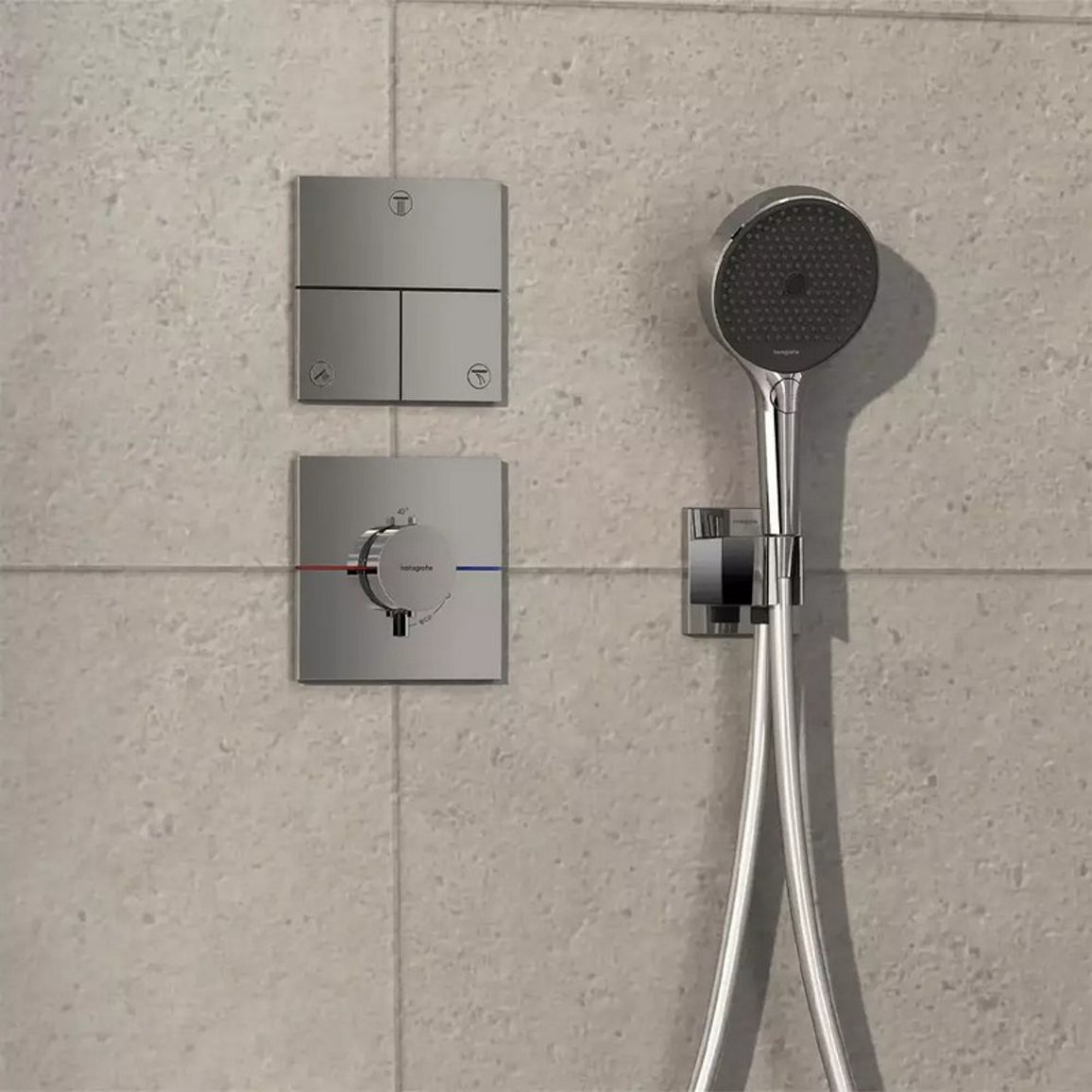 Термостат скрытого монтажа ShowerSelect Comfort E HighFlow Chrome Hansgrohe (15574000) Термостат скрытого монтажа ShowerSelect Comfort E HighFlow Chrome Hansgrohe (15574000)