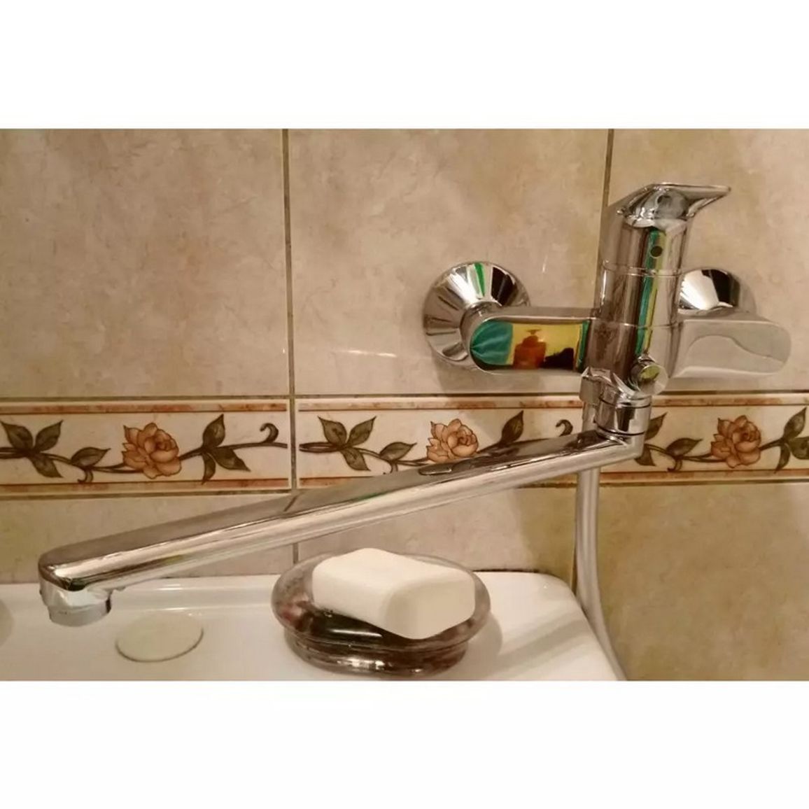 Смеситель для ванны Logis с длинным изливом Chrome Hansgrohe (71402000) Смеситель для ванны Logis с длинным изливом Chrome Hansgrohe (71402000)