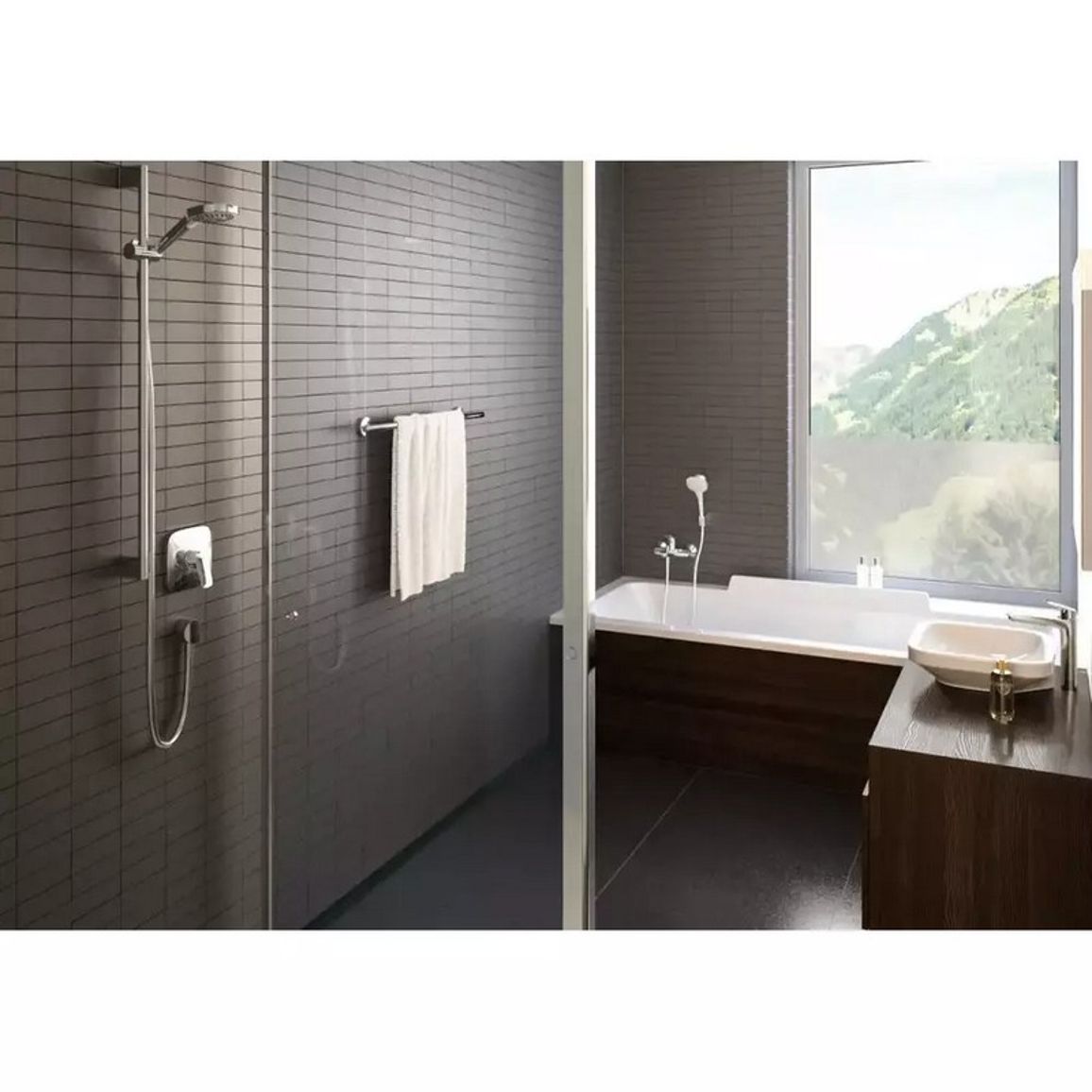 Смеситель для душа скрытого монтажа Talis E Chrome Hansgrohe (71765000) Смеситель для душа скрытого монтажа Talis E Chrome Hansgrohe (71765000)