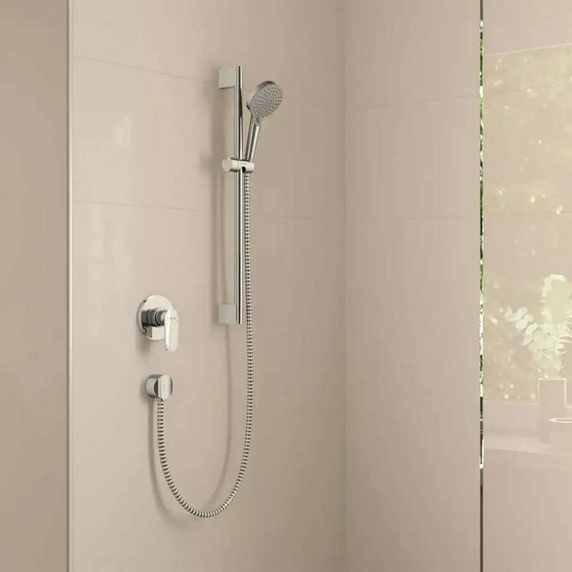Смеситель для душа Vernis Blend скрытого монтажа d110 Chrome Hansgrohe (71649000) Смеситель для душа Vernis Blend скрытого монтажа d110 Chrome Hansgrohe (71649000)