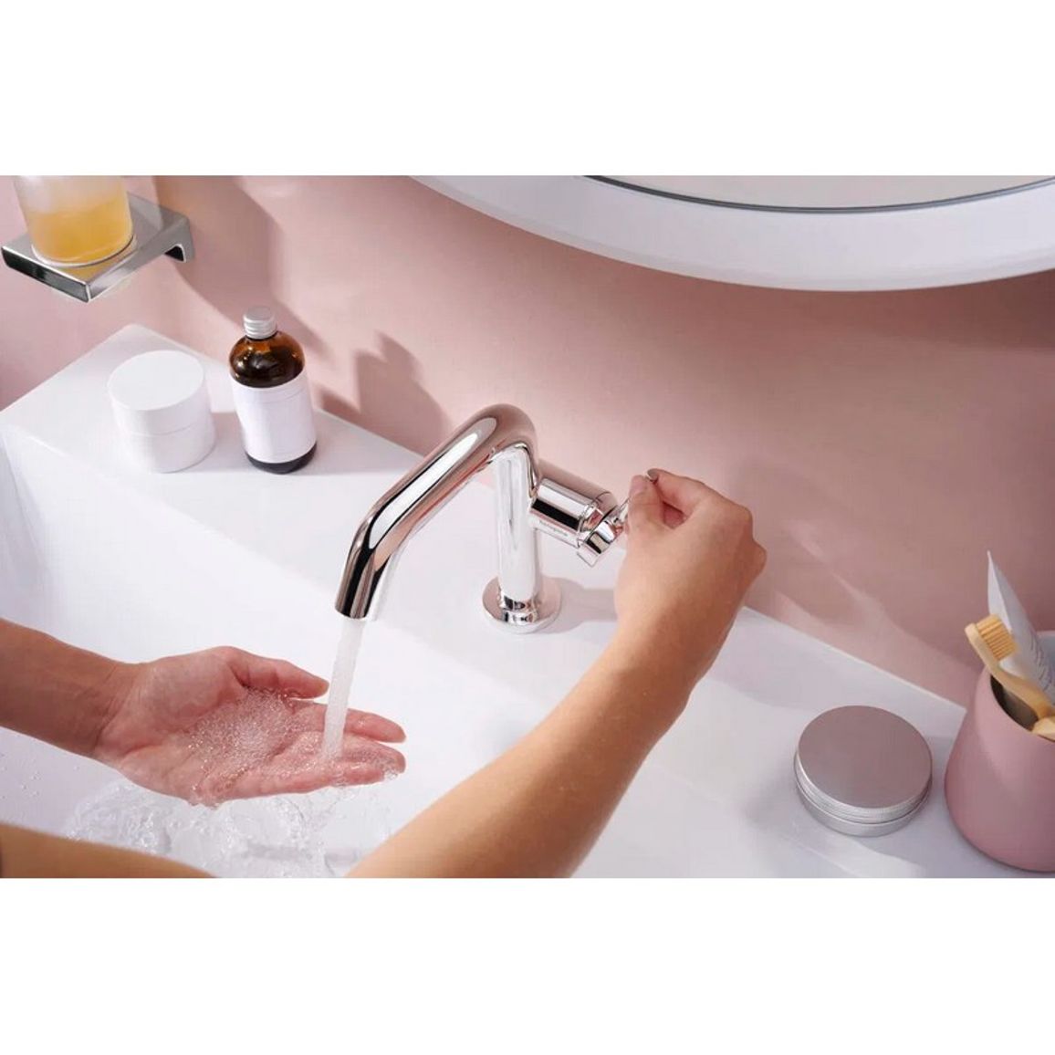 Смеситель Tecturis S 110 Fine CoolStart для умывальника, Chrome Hansgrohe (73320000) Смеситель Tecturis S 110 Fine CoolStart для умывальника, Chrome Hansgrohe (73320000)