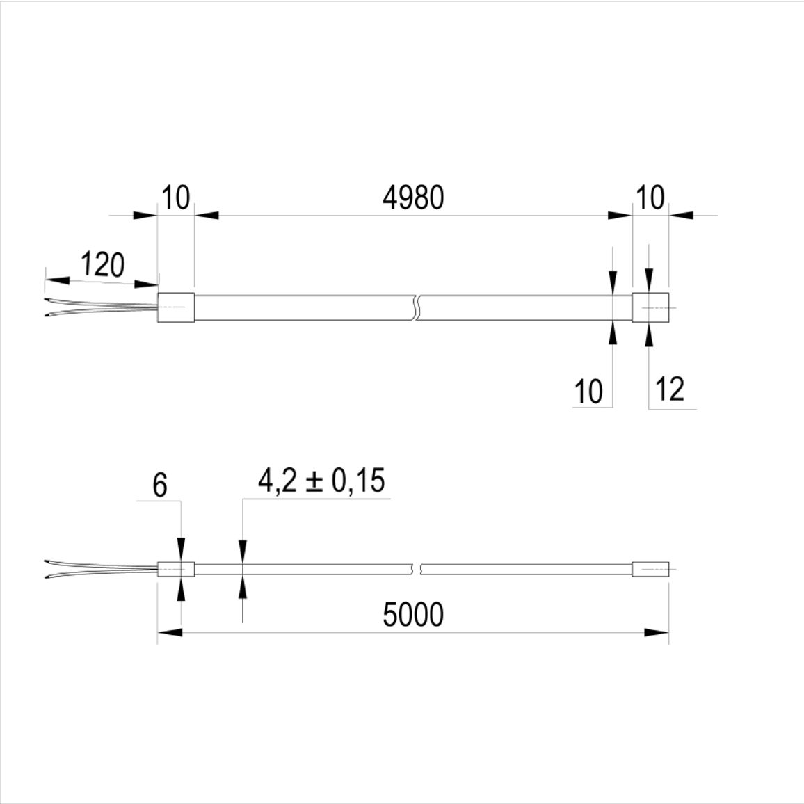 Neon-лента, SMD 2835, 10W, 24V, IP20, холодный свет, 6000К Neon-лента, SMD 2835, 10W, 24V, IP20, холодный свет, 6000К