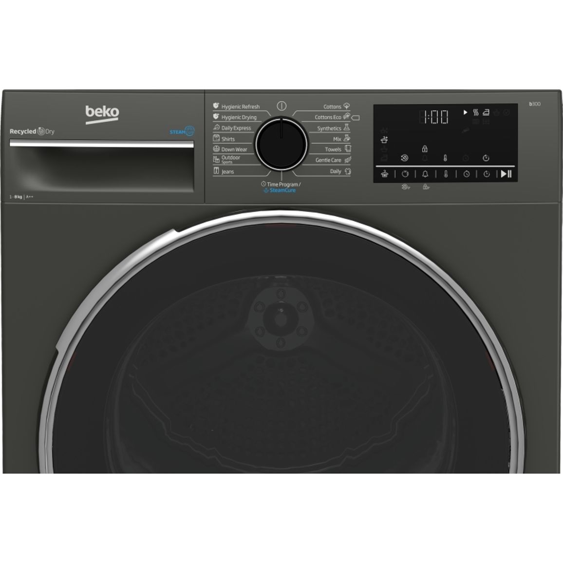 Сушильна машина 54,5 см B3T68239MG сірий Beko Сушильна машина 54,5 см B3T68239MG сірий Beko