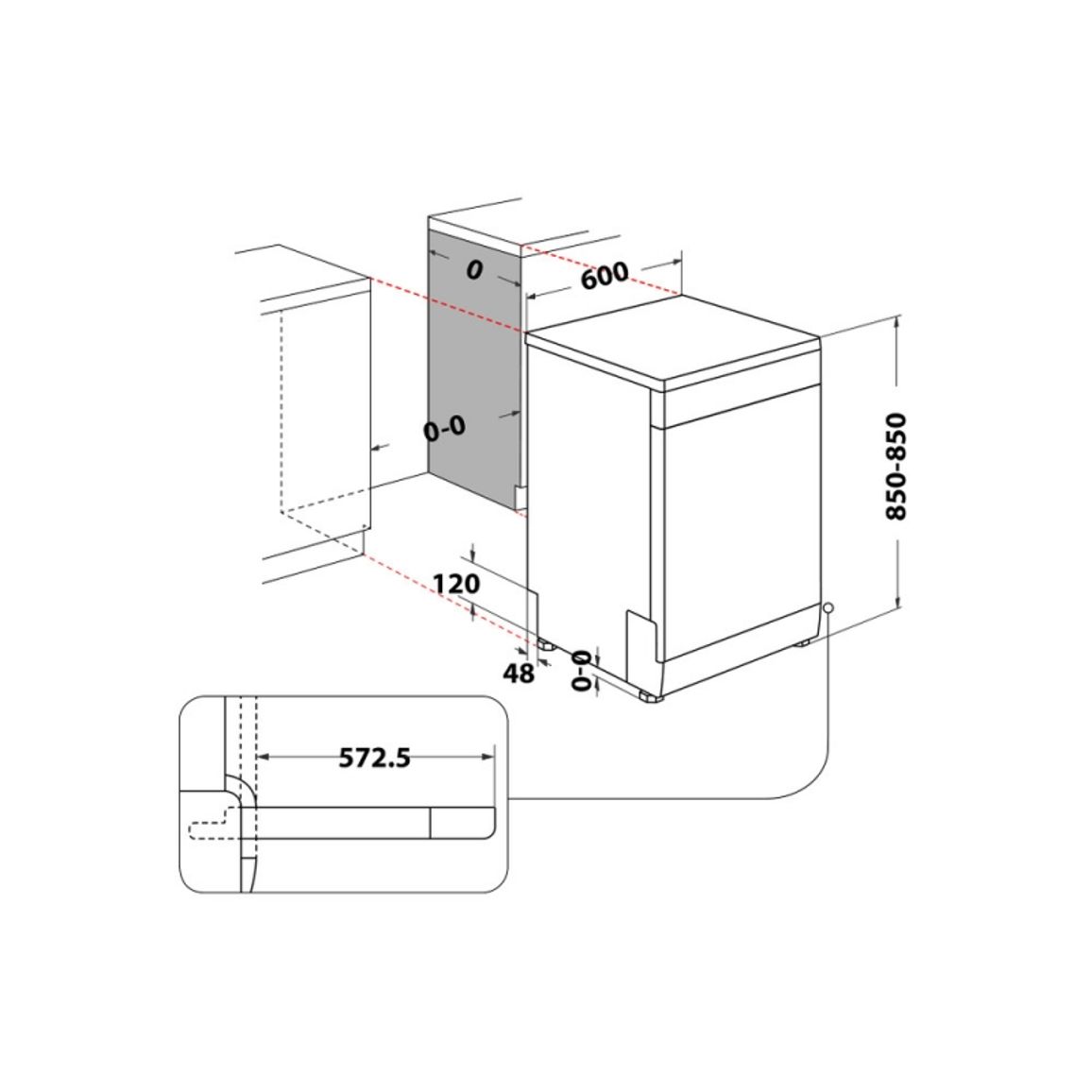 Посудомийна машина соло W2F HD624 Whirlpool Посудомийна машина соло W2F HD624 Whirlpool