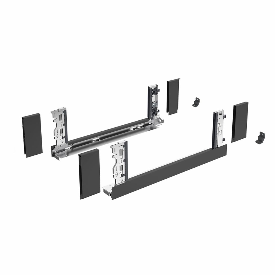 AvanTech YOU Комплект боковин Inlay H=187, L=600мм, антрацит (9353302) Hettich AvanTech YOU Комплект боковин Inlay H=187, L=600мм, антрацит (9353302) Hettich