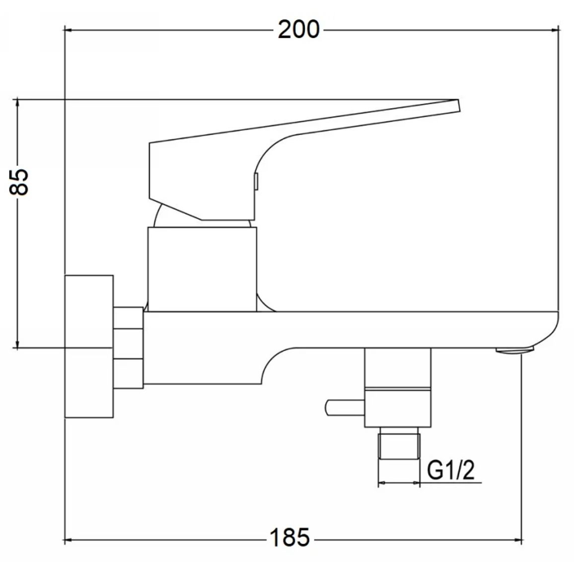 Змішувач Logic 17401 Back Fabiano Змішувач Logic 17401 Back Fabiano
