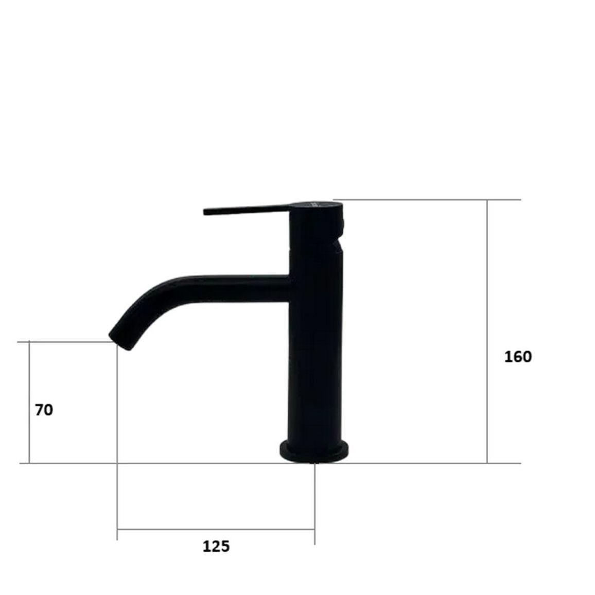 Змішувач Nuova 50101 Black Fabiano