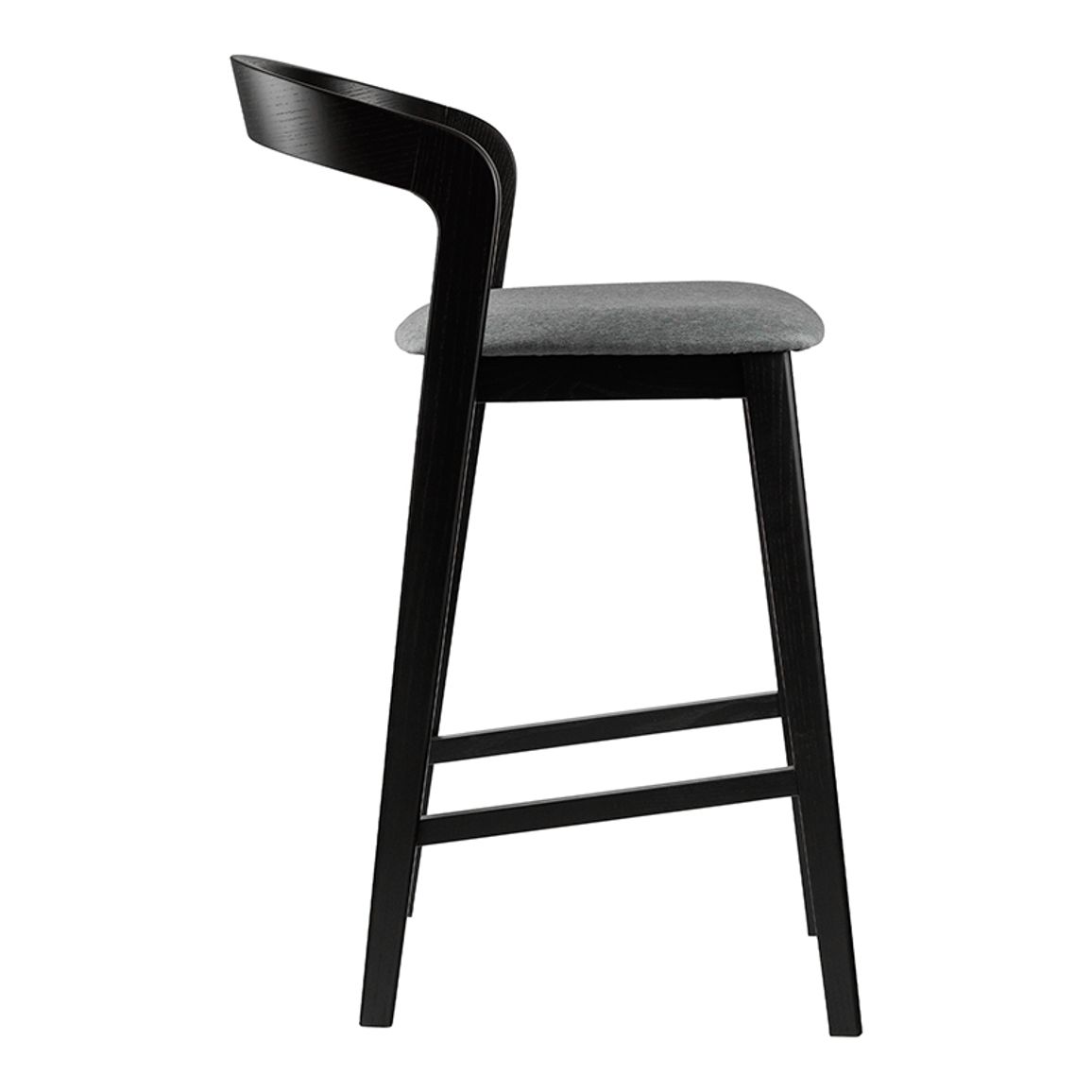 Стул полубарный Floki New чёрный дуб / Favorite dark grey Стул полубарный Floki New чёрный дуб / Favorite dark grey