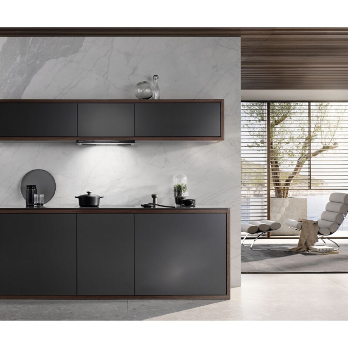 Вытяжка встроенная телескопическая DAS 4631 OBSW Miele Вытяжка встроенная телескопическая DAS 4631 OBSW Miele