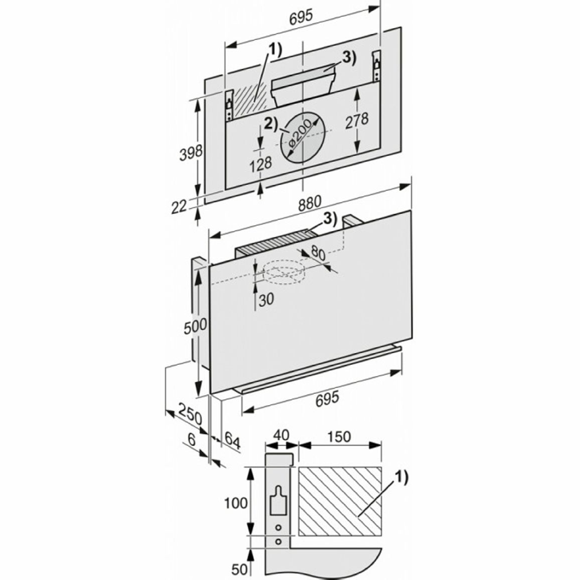 Вытяжка пристенная DA 9092 W OBSW Miele