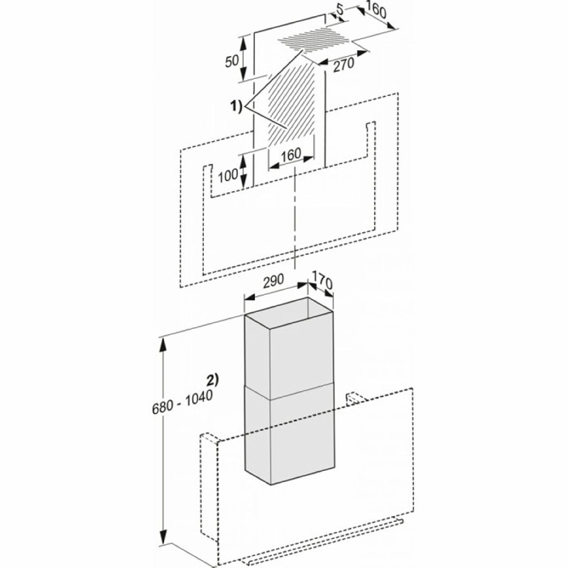 Вытяжка пристенная DA 9092 W OBSW Miele