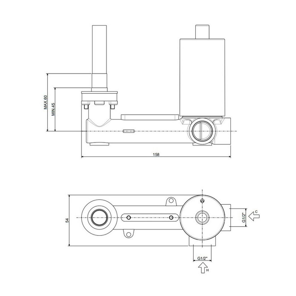 Смеситель для умывальника Light L178 мм, black matt (LIG105NO70) Paffoni Смеситель для умывальника Light L178 мм, black matt (LIG105NO70) Paffoni