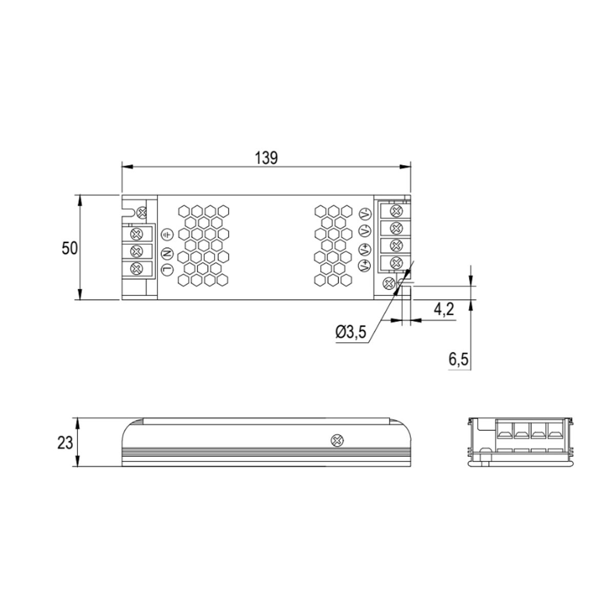 Блок питания SMART 100W, 12V, IP20, металл. корпус Блок питания SMART 100W, 12V, IP20, металл. корпус