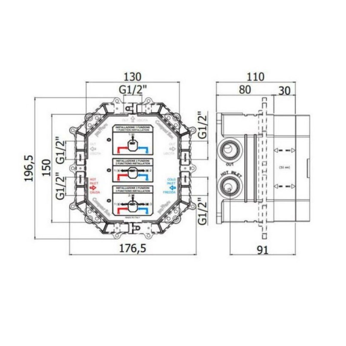 Душевый набор Compact-T Quadro, черный матовый (Kit Compact-T Quadro Nero) Paffoni Душевый набор Compact-T Quadro, черный матовый (Kit Compact-T Quadro Nero) Paffoni