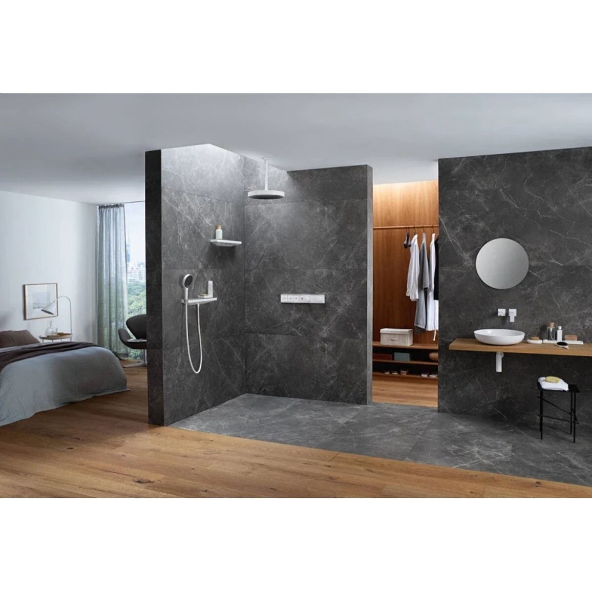 Ручний душ Hansgrohe Rainfinity 130 3jet  Polished Gold Optic Hansgrohe (26864990)