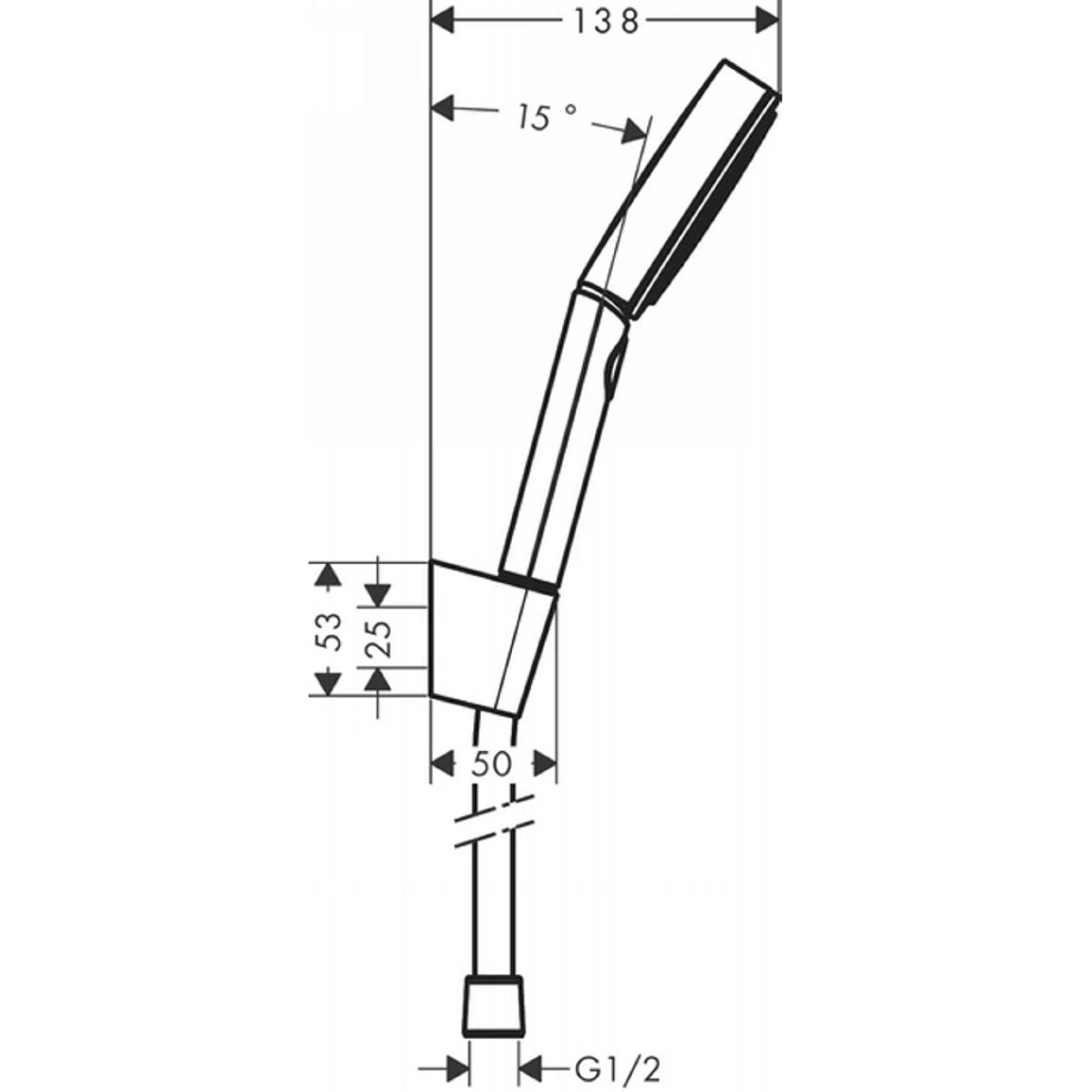 Душовий набір Hansgrohe Pulsify Select з душовим шлангом 160 см  Matt White Hansgrohe (24303700)