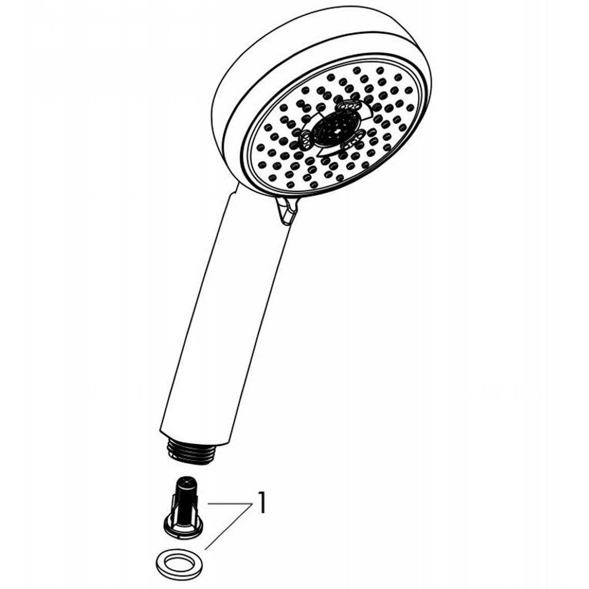 Ручний душ Hansgrohe MyClub 100 Multi White/Chrome Hansgrohe (26681402) Ручний душ Hansgrohe MyClub 100 Multi White/Chrome Hansgrohe (26681402)