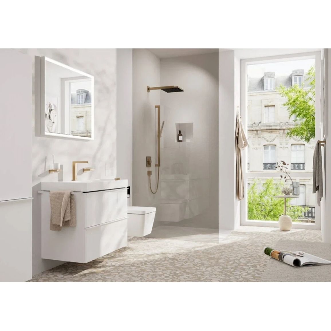 Ручний душ Hansgrohe Pulsify E 100 1jet EcoSmart+ Brushed Bronze Hansgrohe (24321140) Ручний душ Hansgrohe Pulsify E 100 1jet EcoSmart+ Brushed Bronze Hansgrohe (24321140)