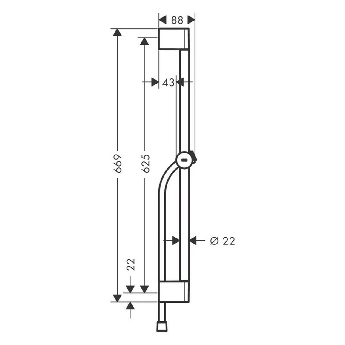 Душевая штанга Hansgrohe Pulsify S 65 см со шлангом 160 см Matt Black Hansgrohe (24400670) Душевая штанга Hansgrohe Pulsify S 65 см со шлангом 160 см Matt Black Hansgrohe (24400670)