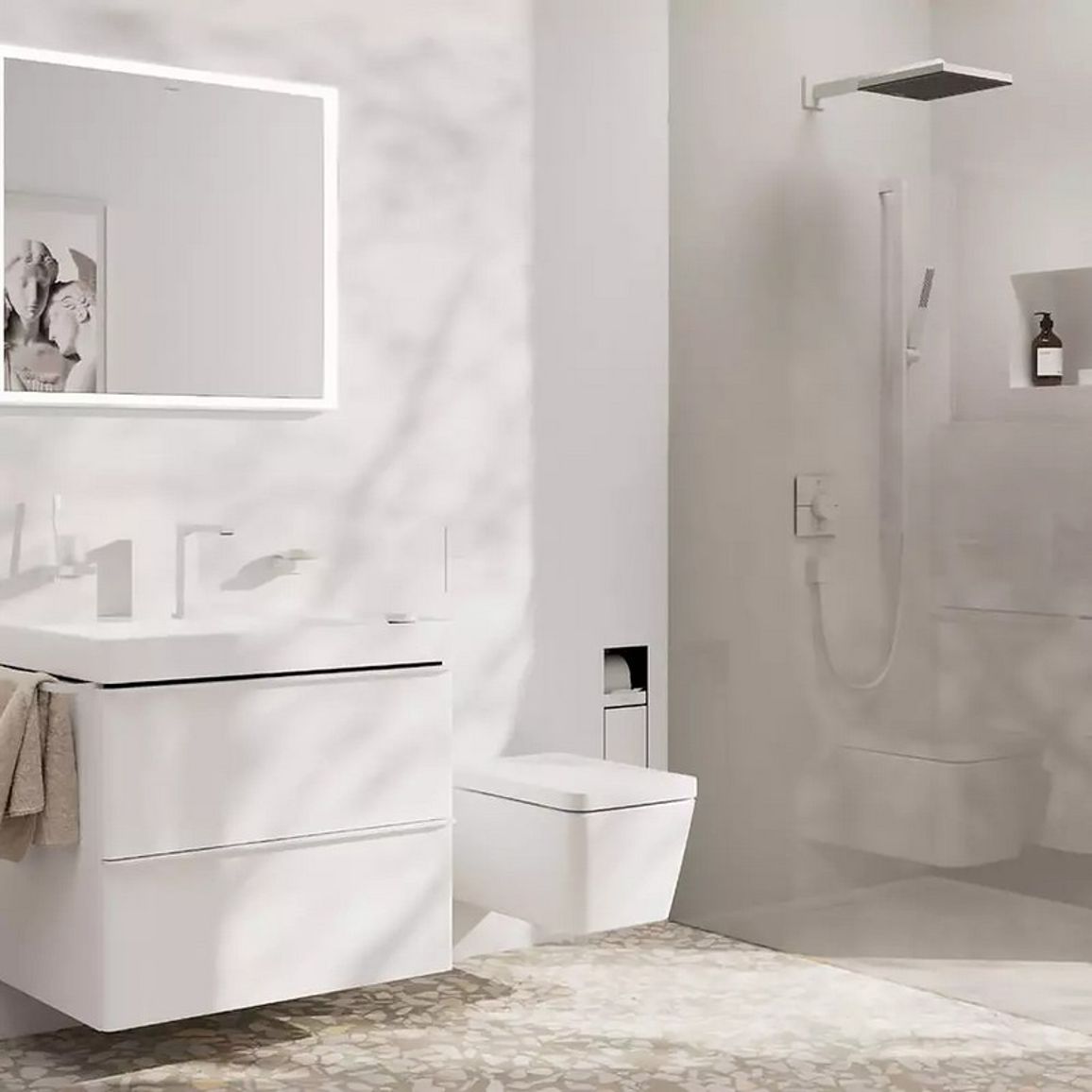 Верхній душ Hansgrohe Pulsify E 260 1jet Matt White Hansgrohe (24330700) Верхній душ Hansgrohe Pulsify E 260 1jet Matt White Hansgrohe (24330700)