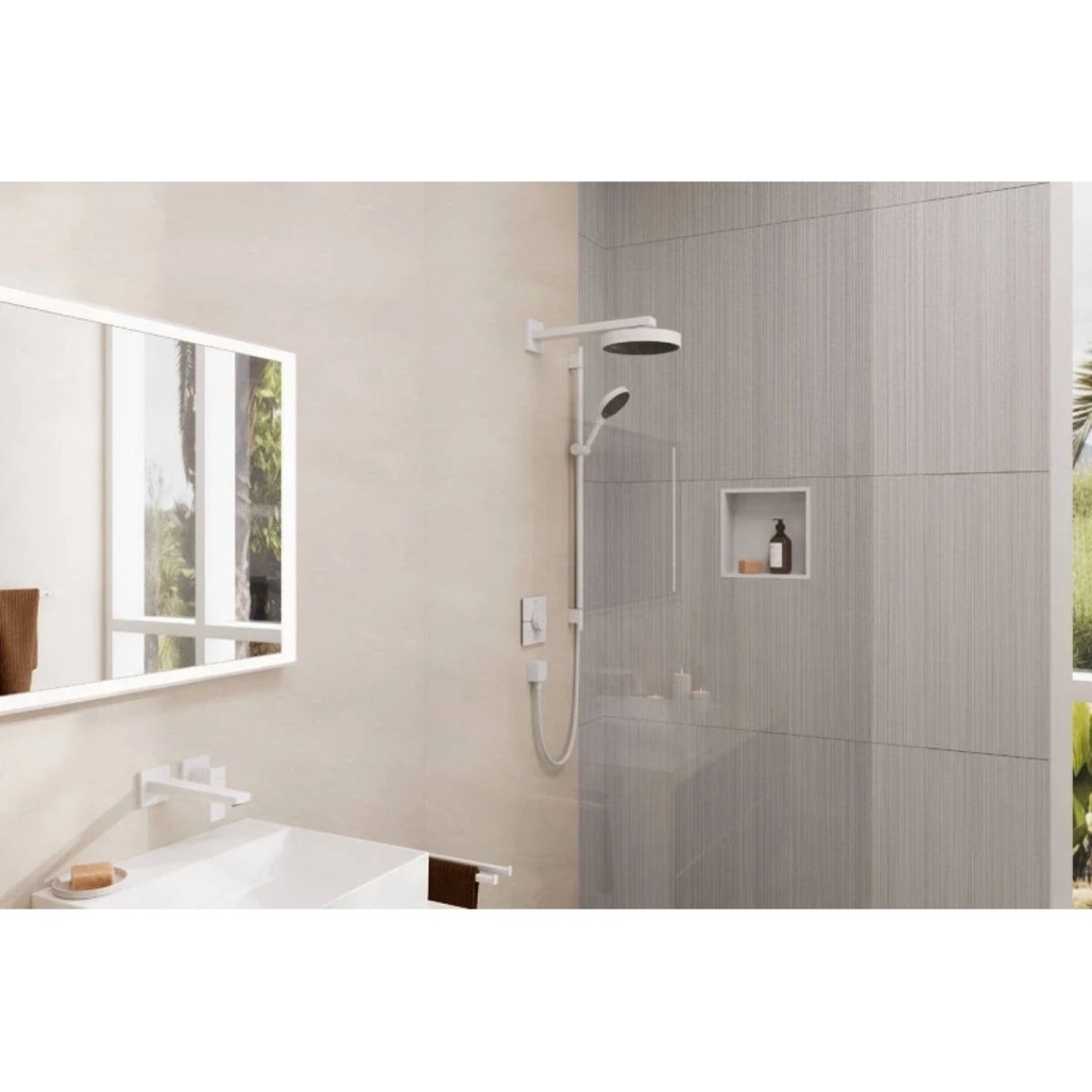 Душовий набір Hansgrohe Rainfinity 130 3jet Puro S 90 см Matt White Hansgrohe (28743700) Душовий набір Hansgrohe Rainfinity 130 3jet Puro S 90 см Matt White Hansgrohe (28743700)