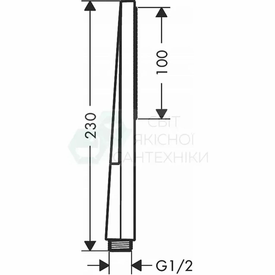 Ручний душ Hansgrohe Pulsify E 100 1jet EcoSmart Matt Black Hansgrohe (24320670) Ручний душ Hansgrohe Pulsify E 100 1jet EcoSmart Matt Black Hansgrohe (24320670)