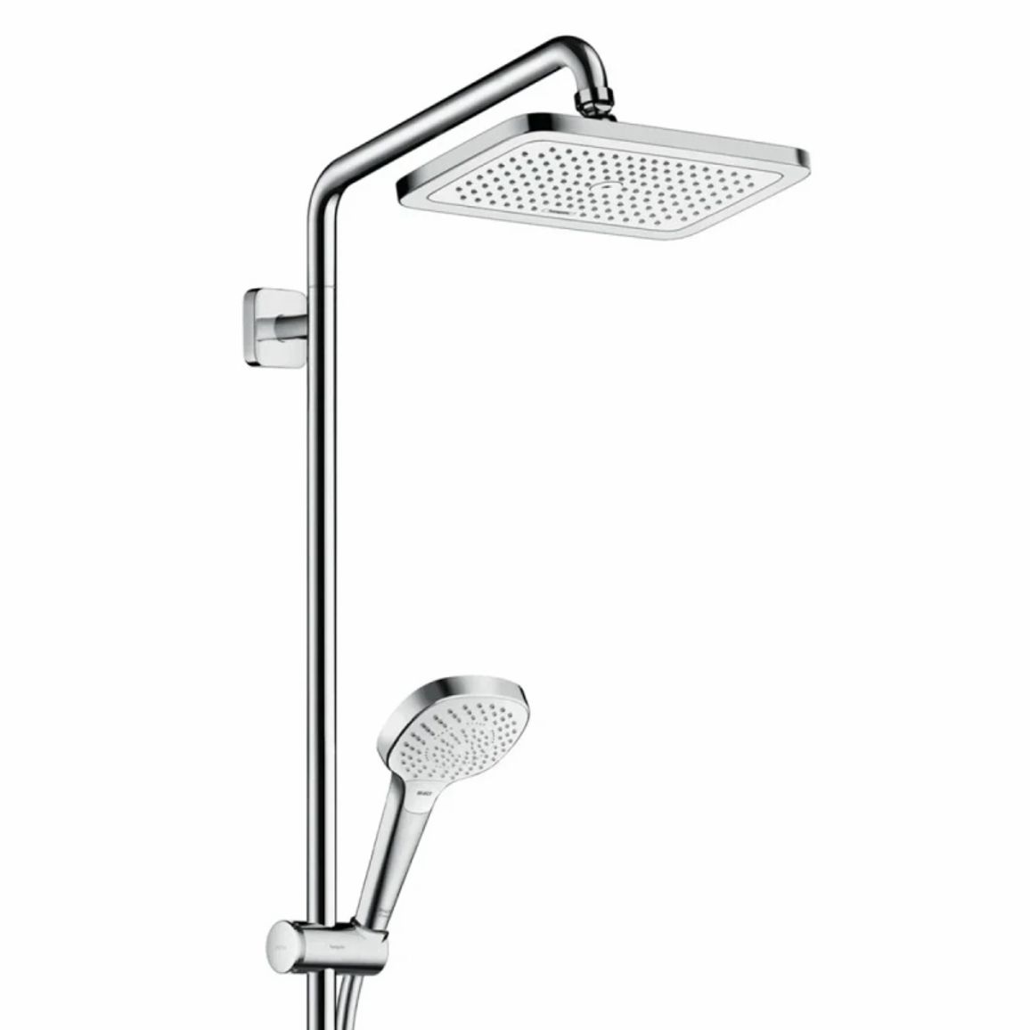 Душова система Hansgrohe E Showerpipe 280 1jet з термостатом для ванни  Chrome Hansgrohe (27687000)
