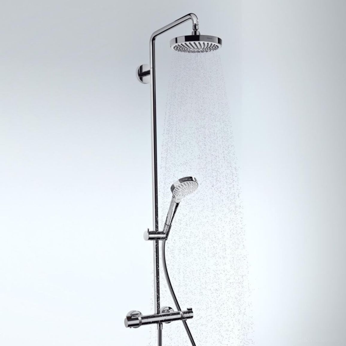 Душова система Croma Select S 180 2jet Showerpipe EcoSmart Chrome/White Hansgrohe (27254400) Душова система Croma Select S 180 2jet Showerpipe EcoSmart Chrome/White Hansgrohe (27254400)