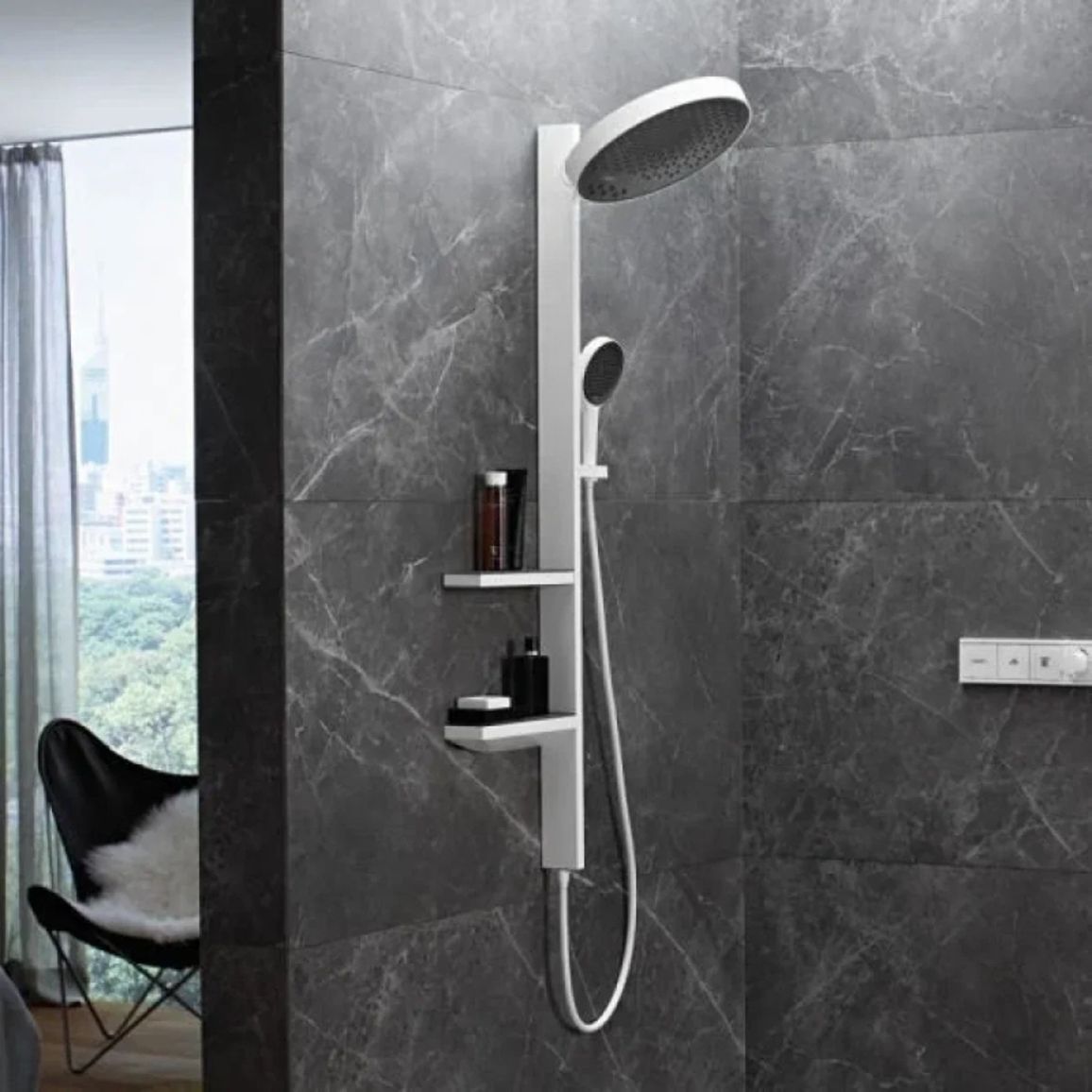 Душова система Hansgrohe Rainfinity Showerpipe 360 1jet Matt White Hansgrohe (26842700) Душова система Hansgrohe Rainfinity Showerpipe 360 1jet Matt White Hansgrohe (26842700)