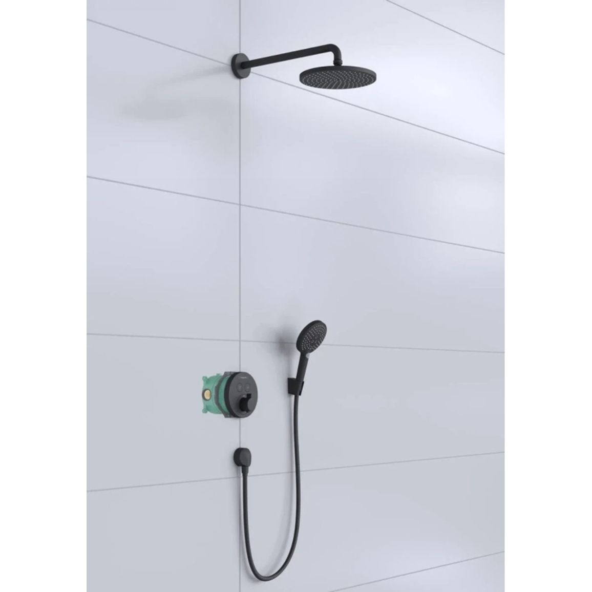 Душова система Hansgrohe Raindance S 240 1jet ShowerSelect S 8 в 1  Matt Black Hansgrohe (27959670)