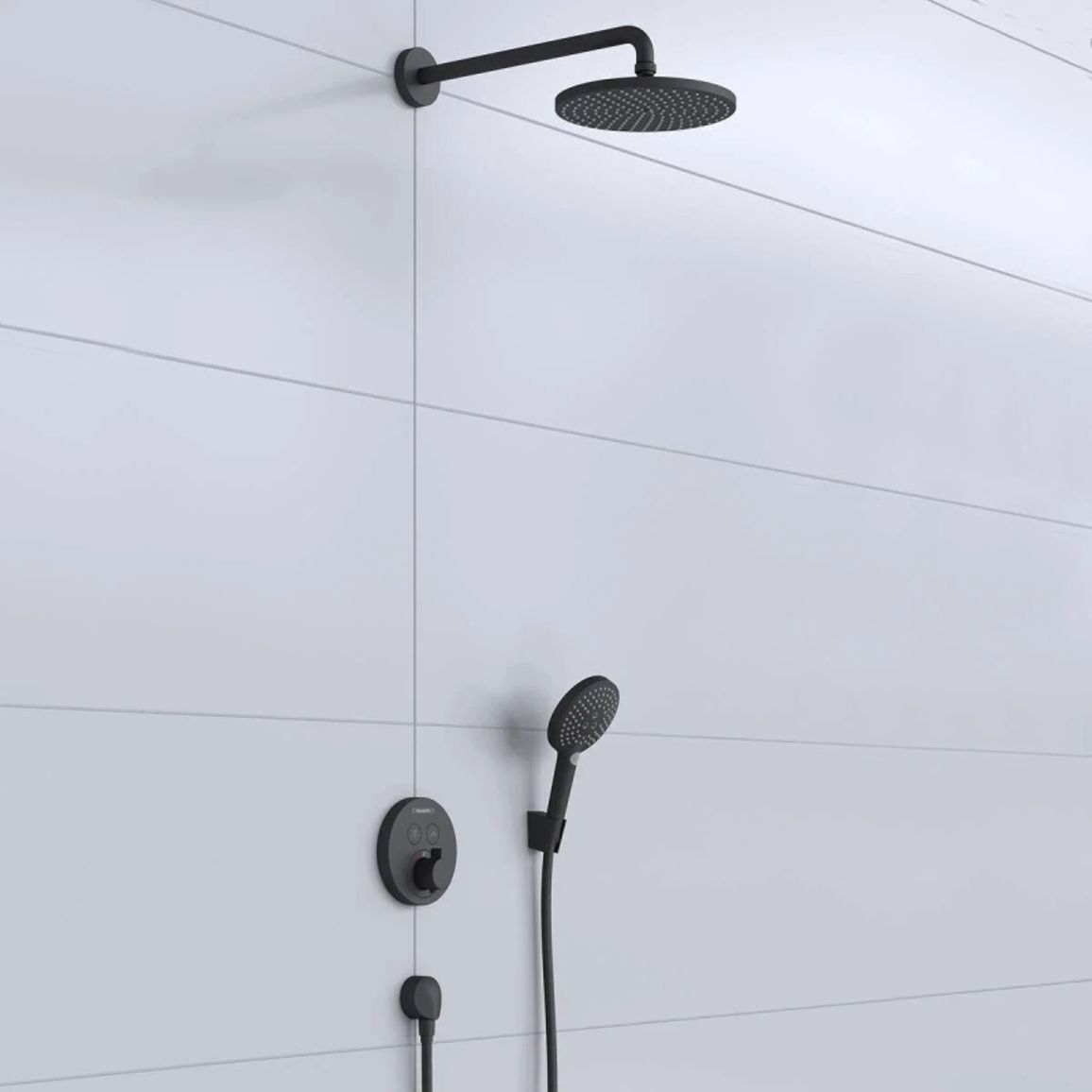 Душова система Hansgrohe Raindance S 240 1jet ShowerSelect S 8 в 1  Matt Black Hansgrohe (27959670)
