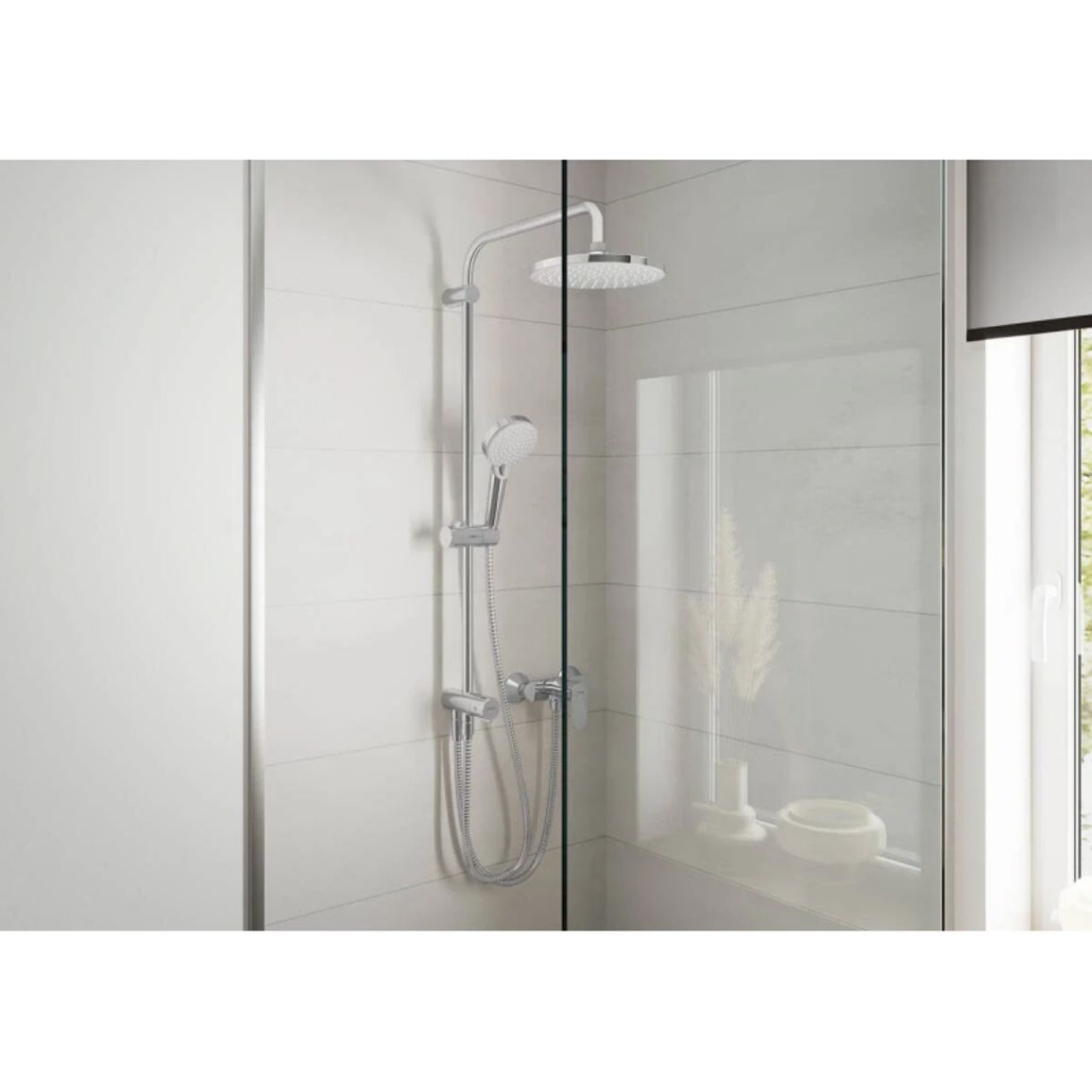 Душова система Hansgrohe Vernis Blend Showerpipe 200 1jet Reno Chrome Hansgrohe (26272000) Душова система Hansgrohe Vernis Blend Showerpipe 200 1jet Reno Chrome Hansgrohe (26272000)