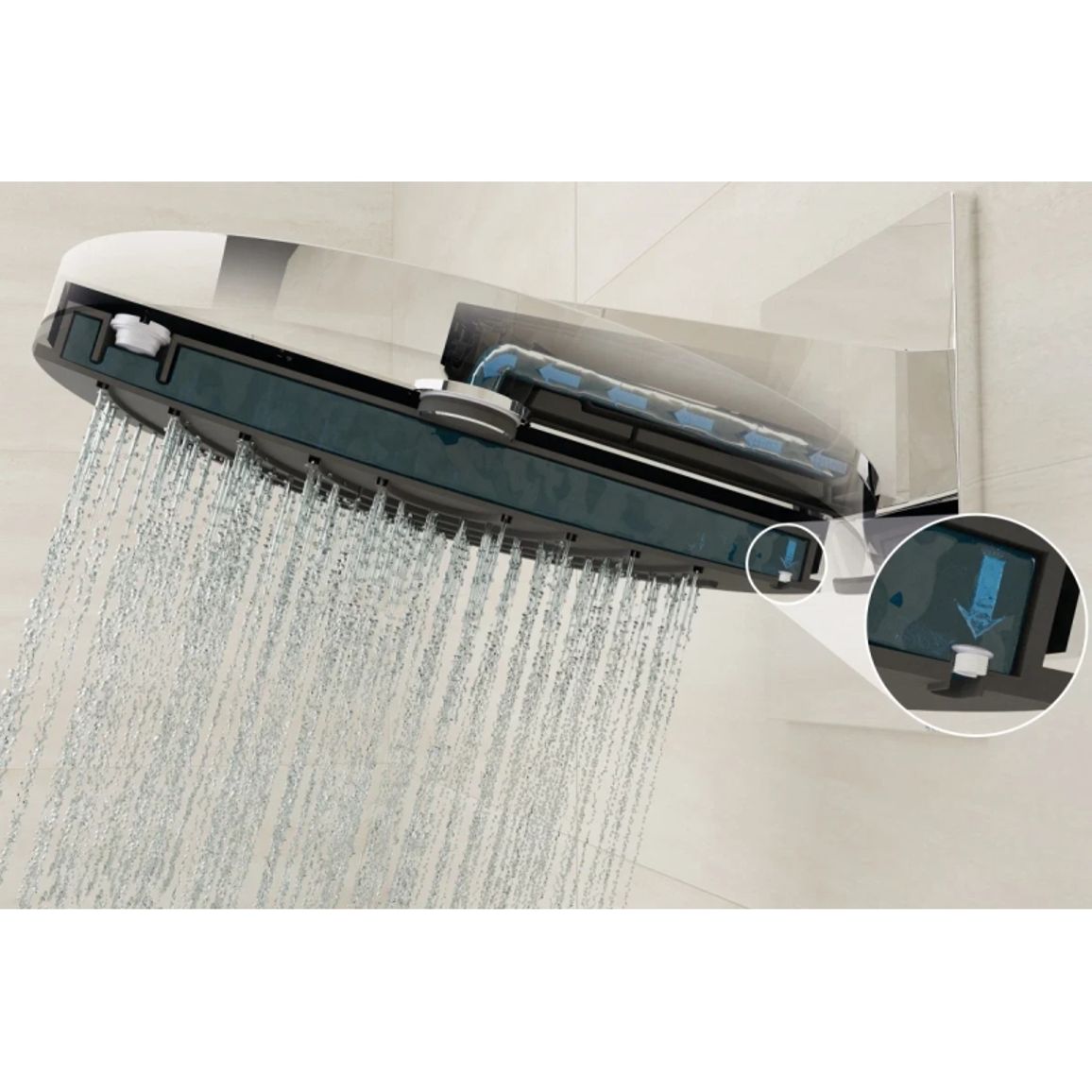Душова система Hansgrohe Pulsify Showerpipe для ванної 260 1jet 400  Chrome Hansgrohe (24230000)