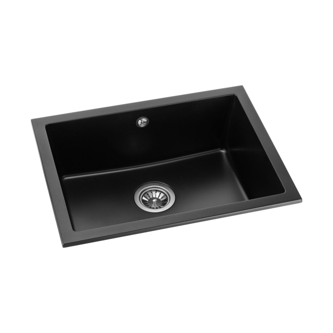 Мийка Under top L black shine (606*456mm.) граніт GRANADO