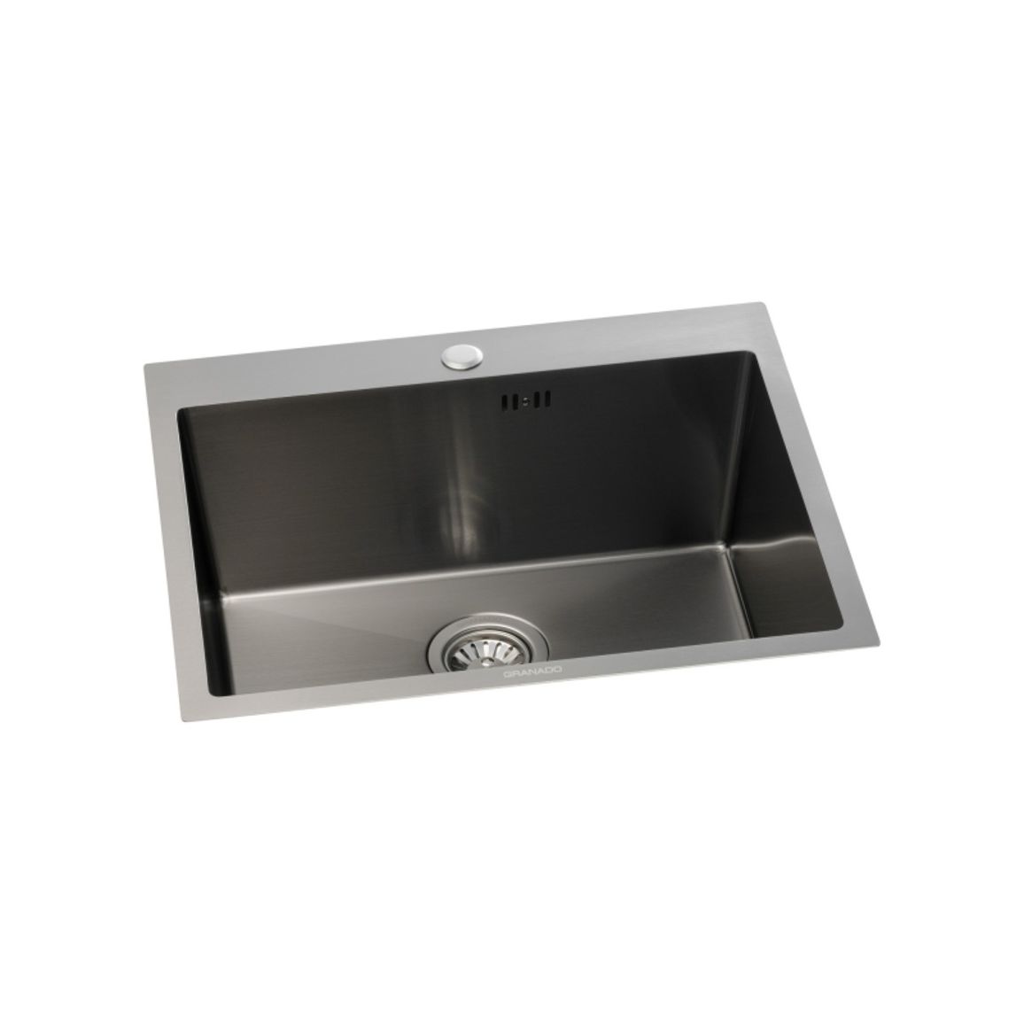 Мойка стальная Villena S201 black (580*500*220mm) GRANADO Мойка стальная Villena S201 black (580*500*220mm) GRANADO